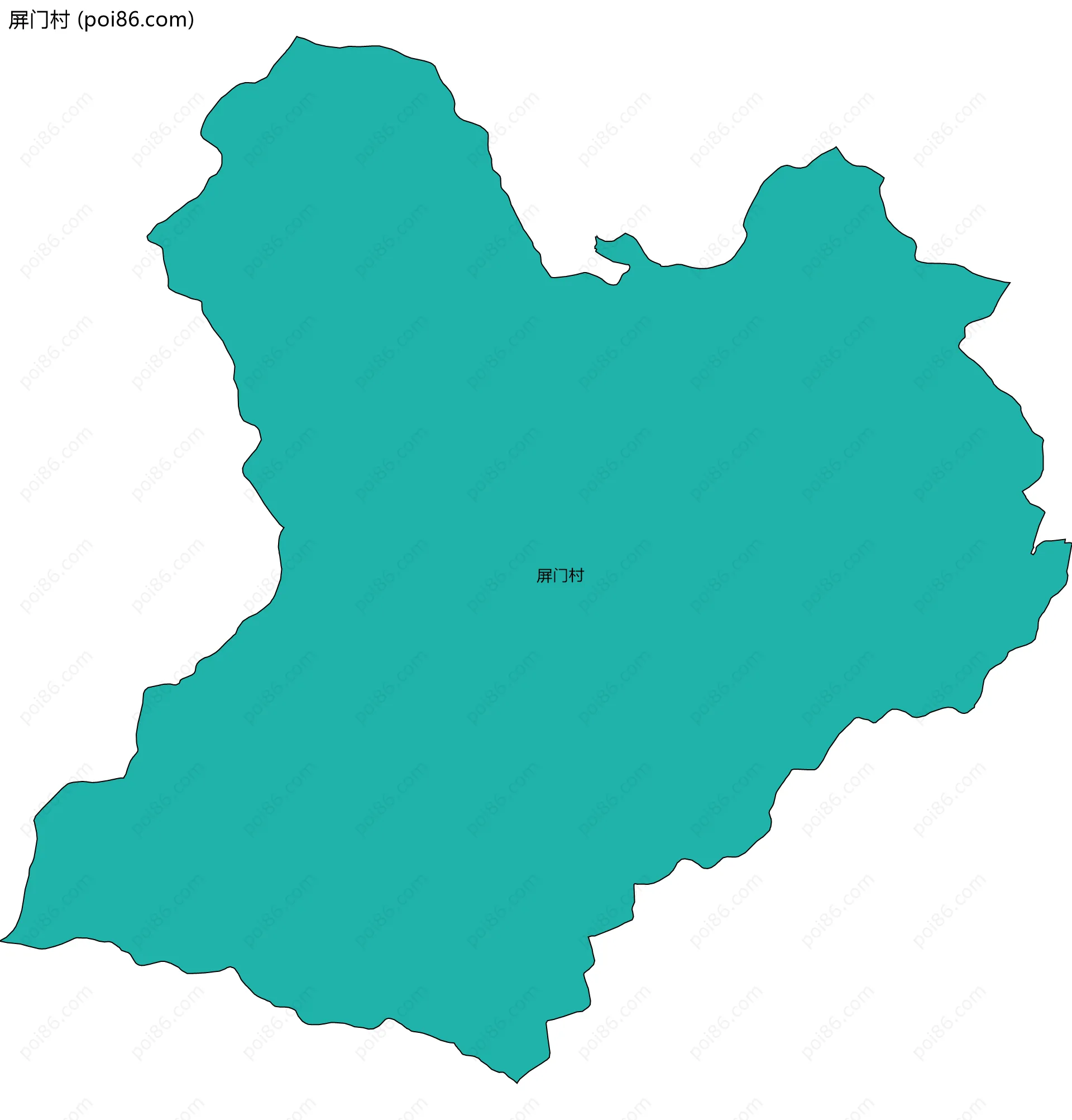 屏门村边界地图