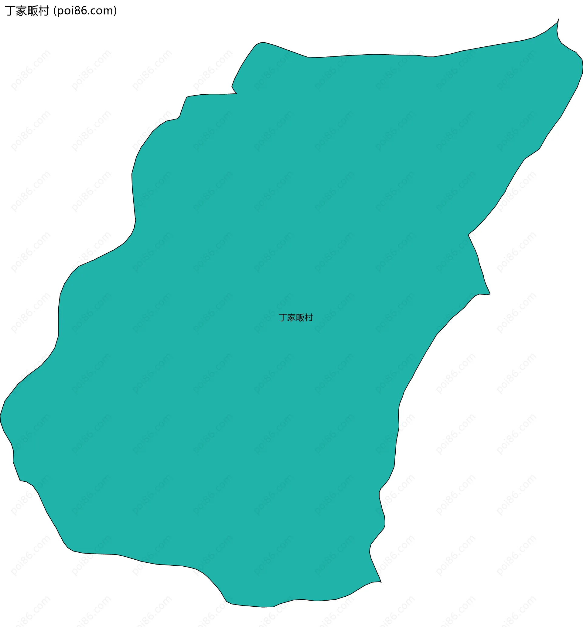 丁家畈村边界地图