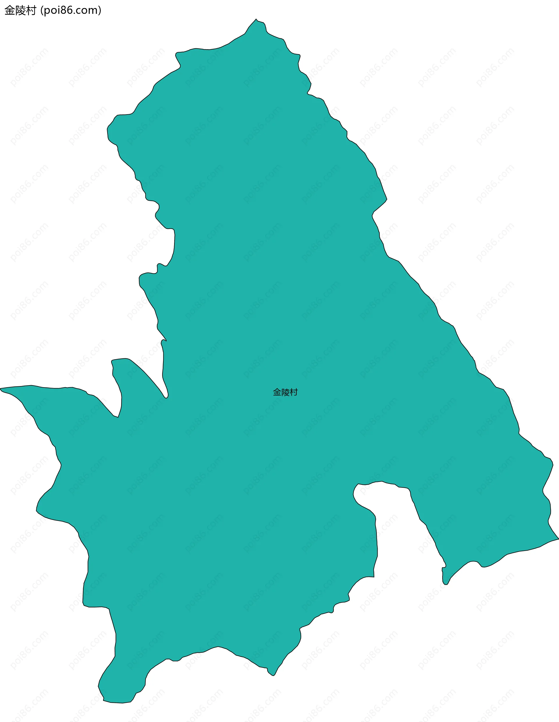 金陵村边界地图