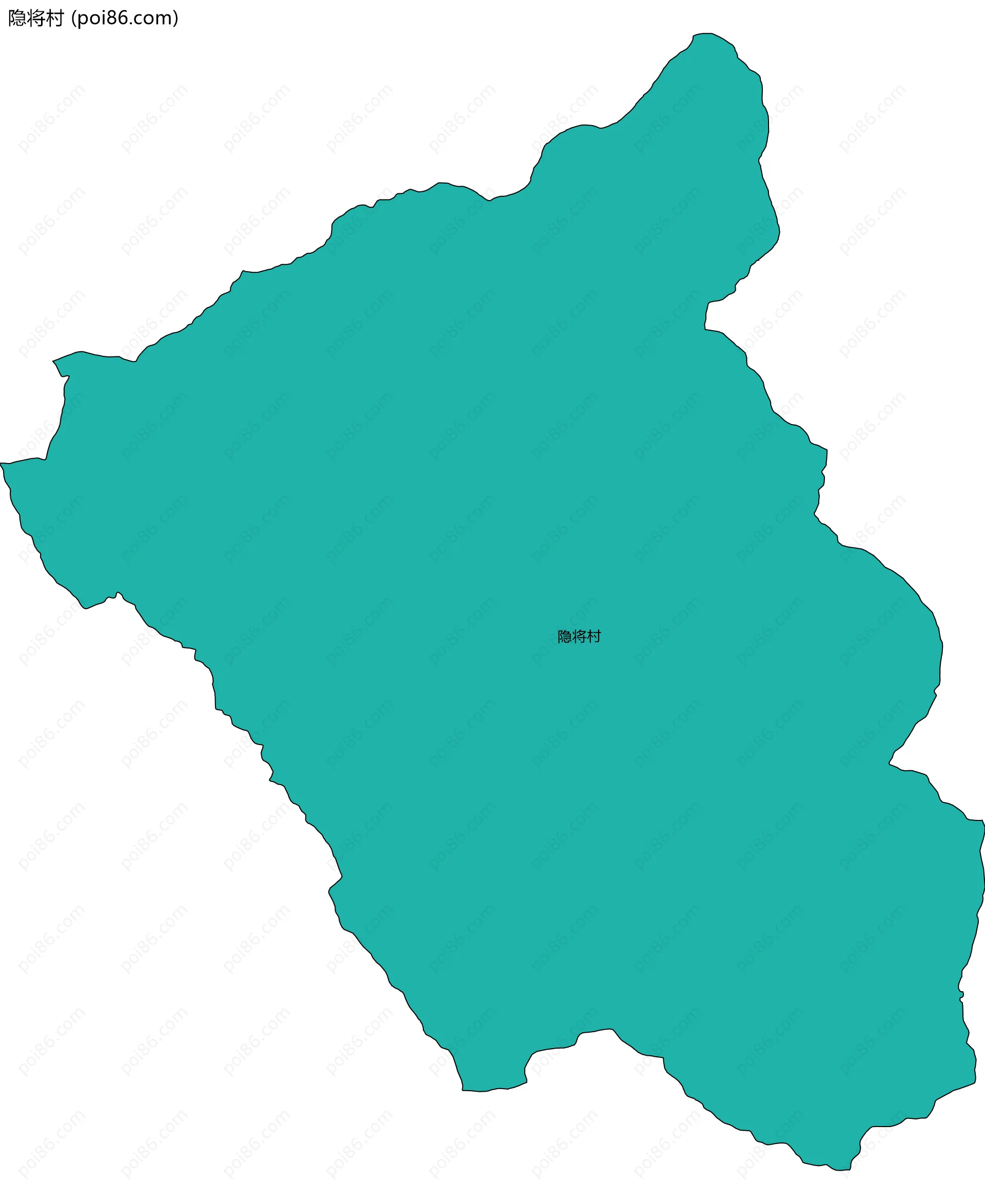 隐将村边界地图