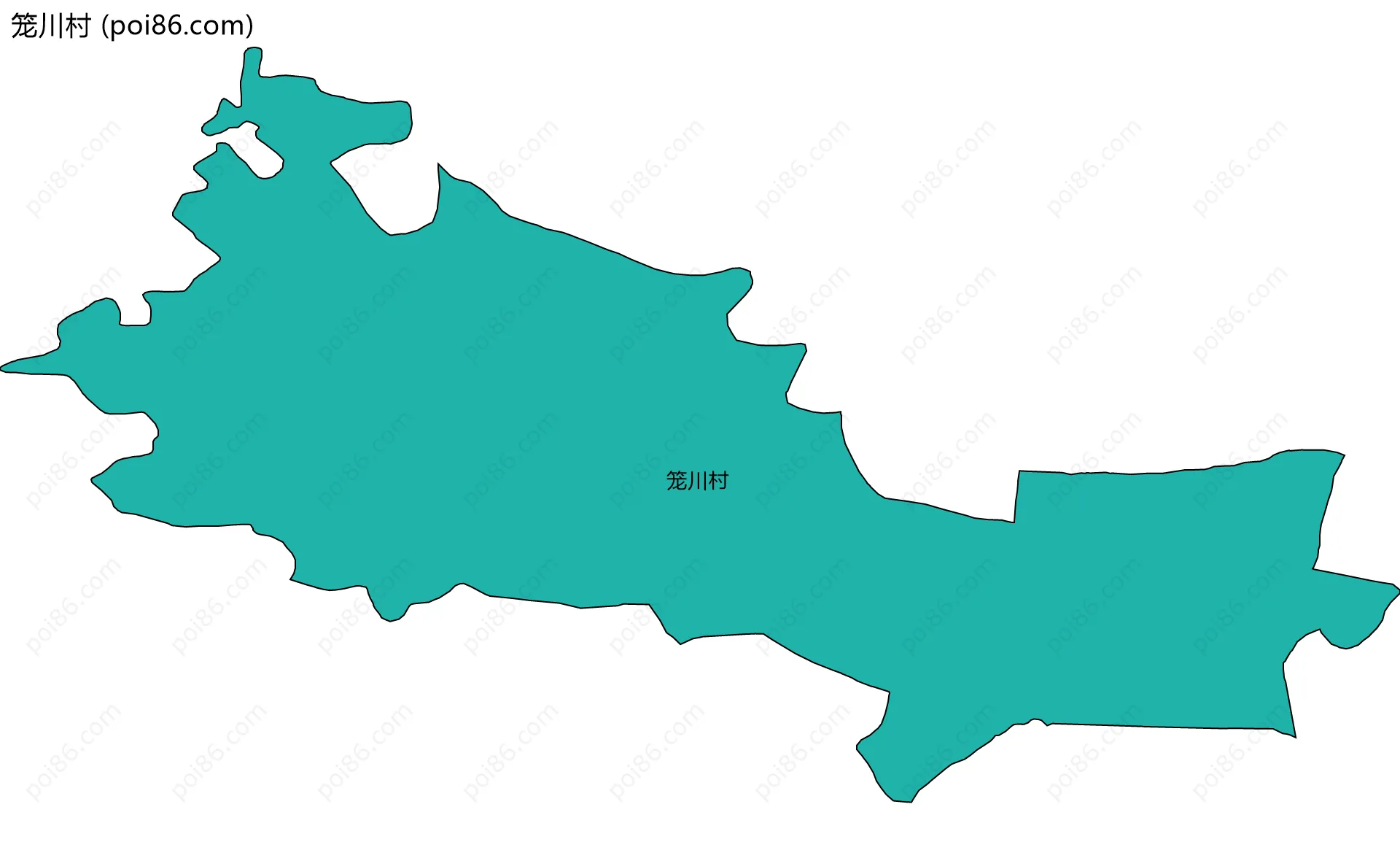 笼川村边界地图