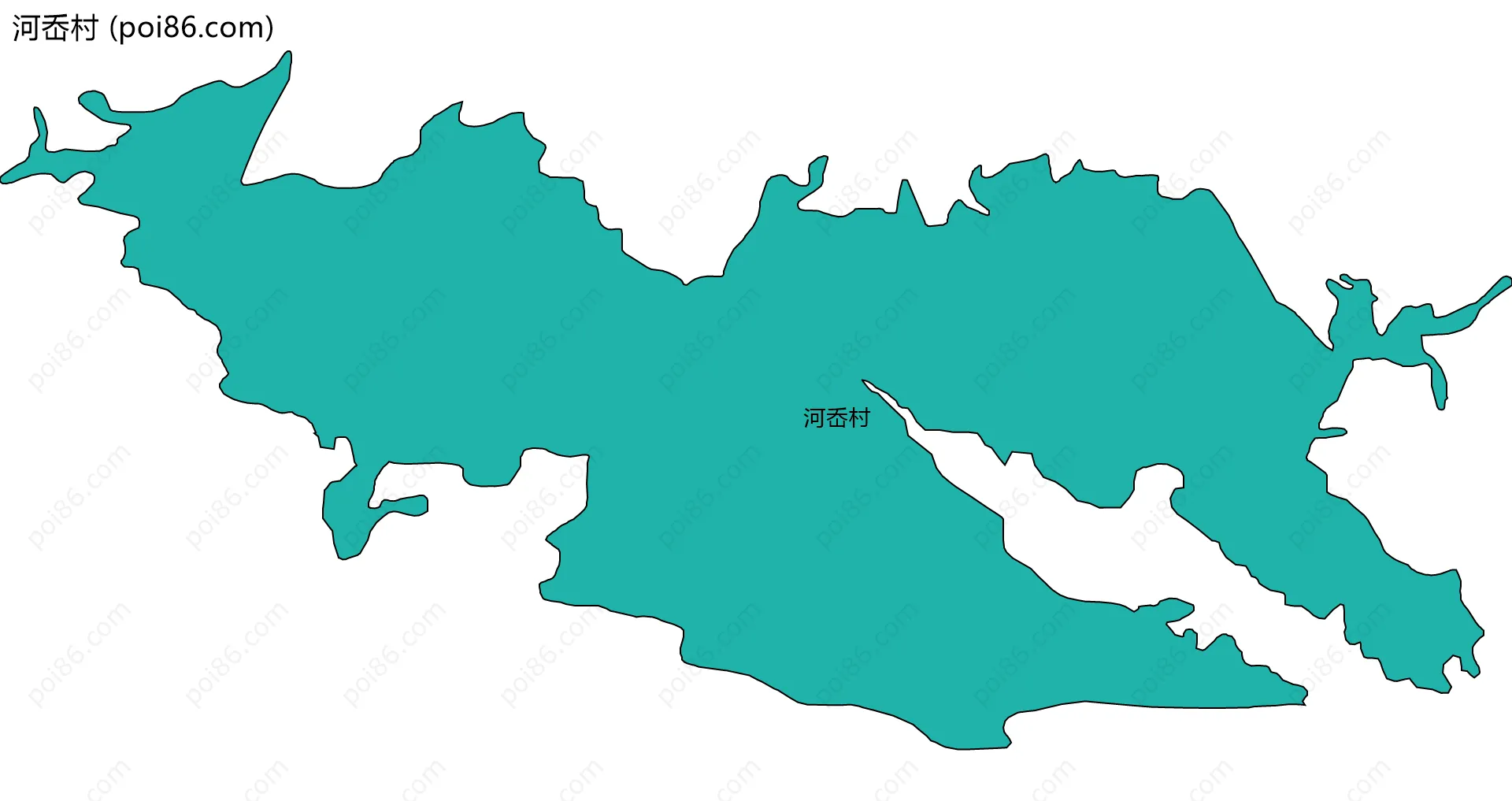 河岙村边界地图