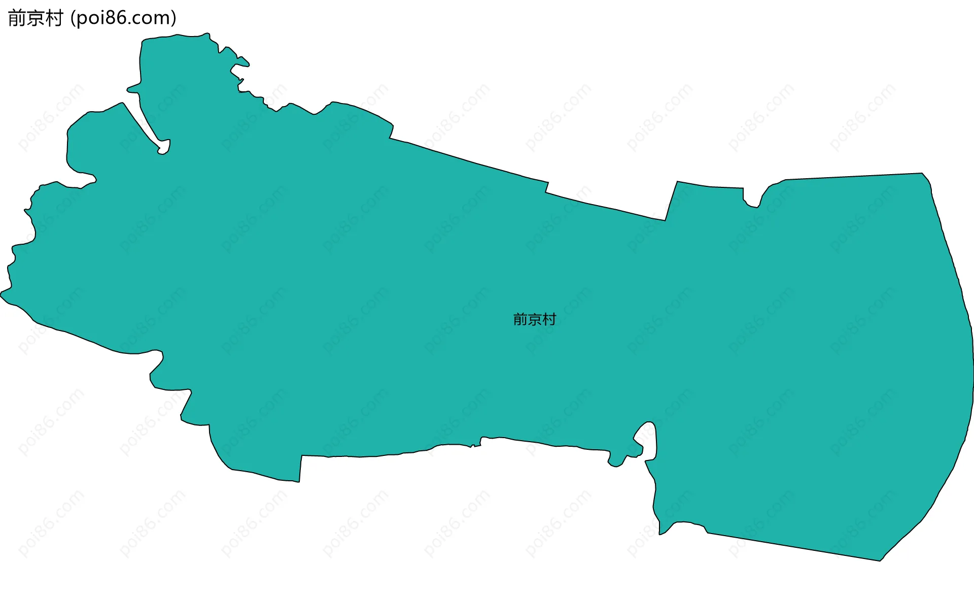 前京村边界地图