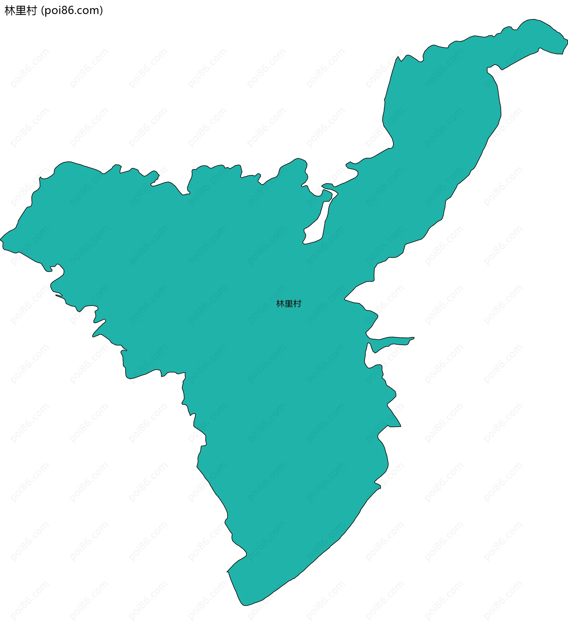 林里村边界地图