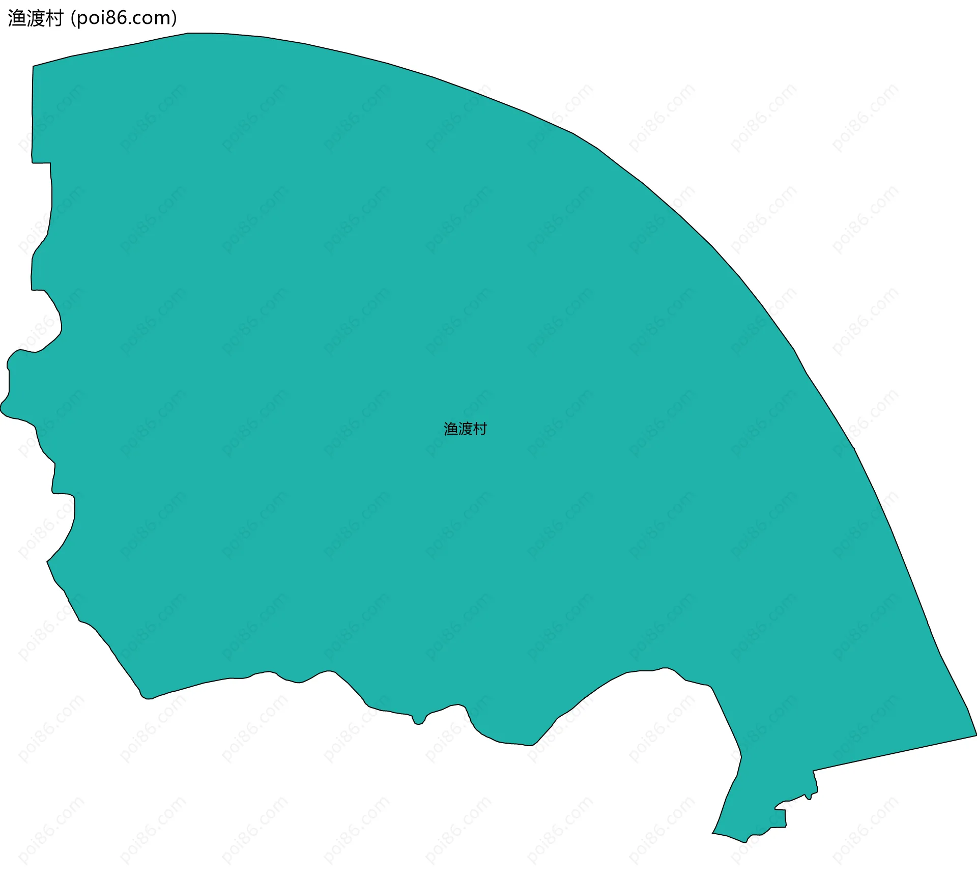 渔渡村边界地图