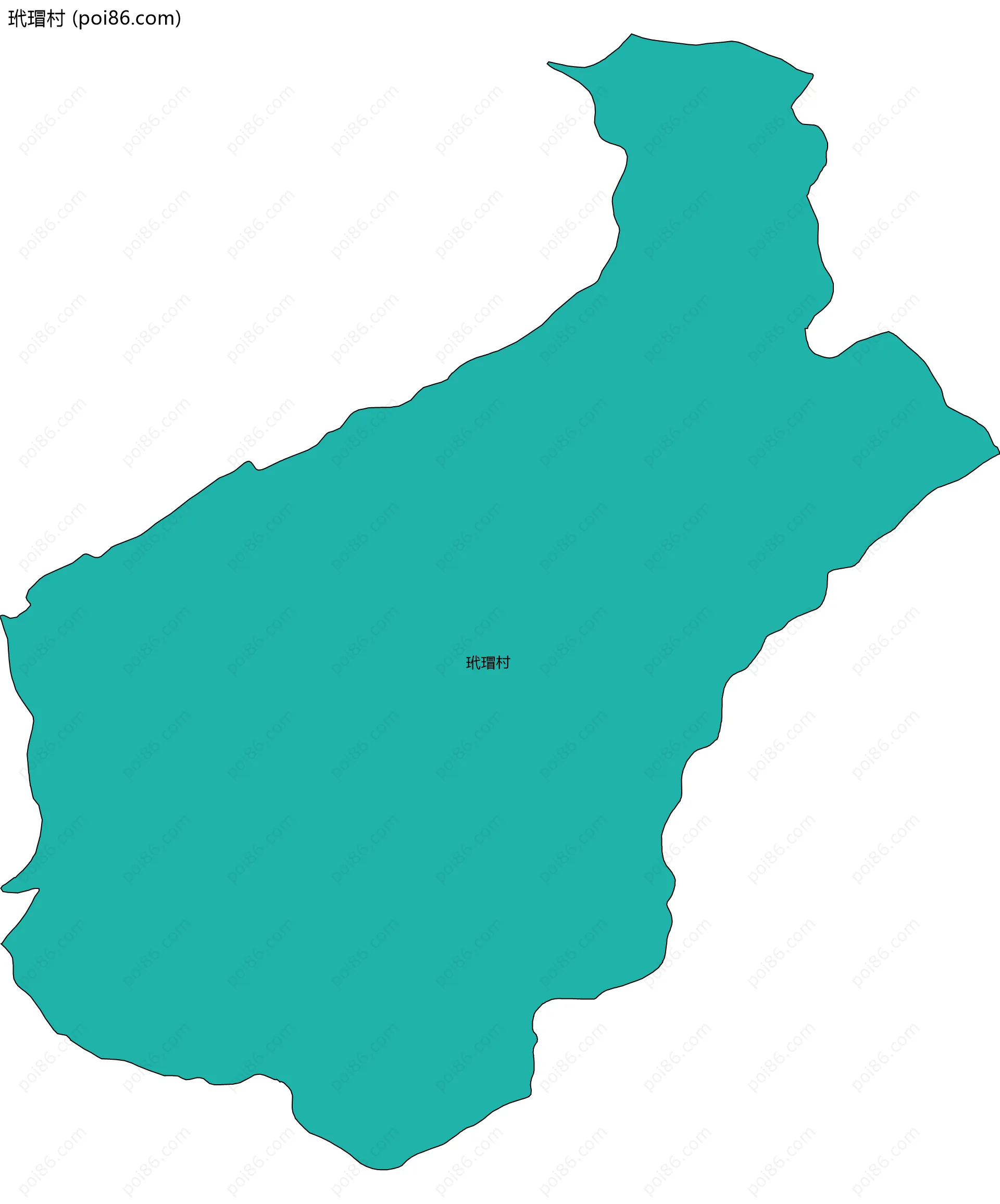 玳瑁村边界地图