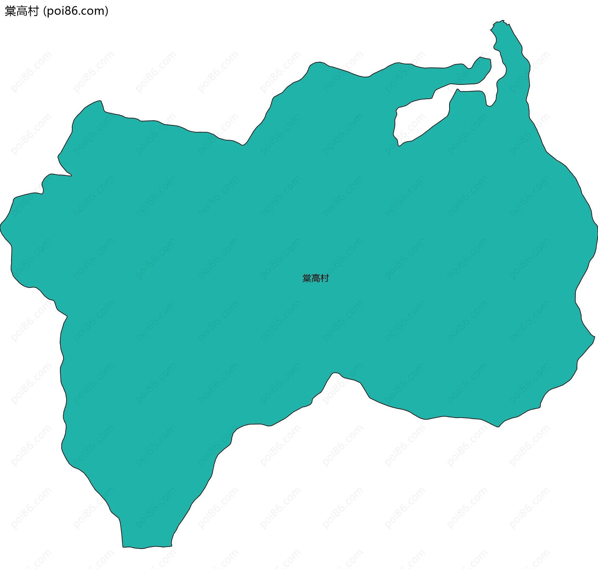 棠高村边界地图