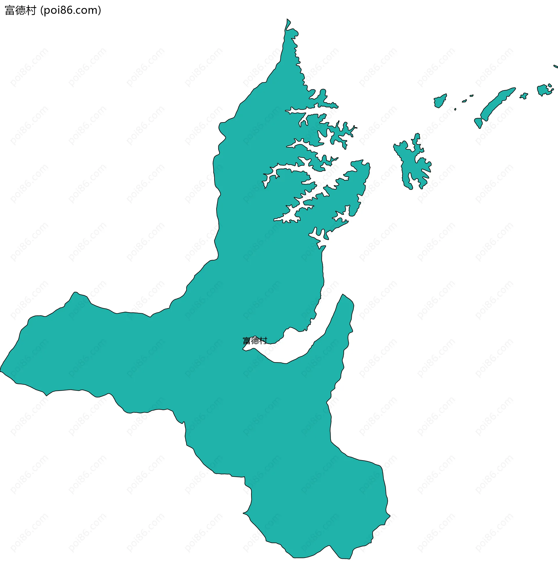富德村边界地图