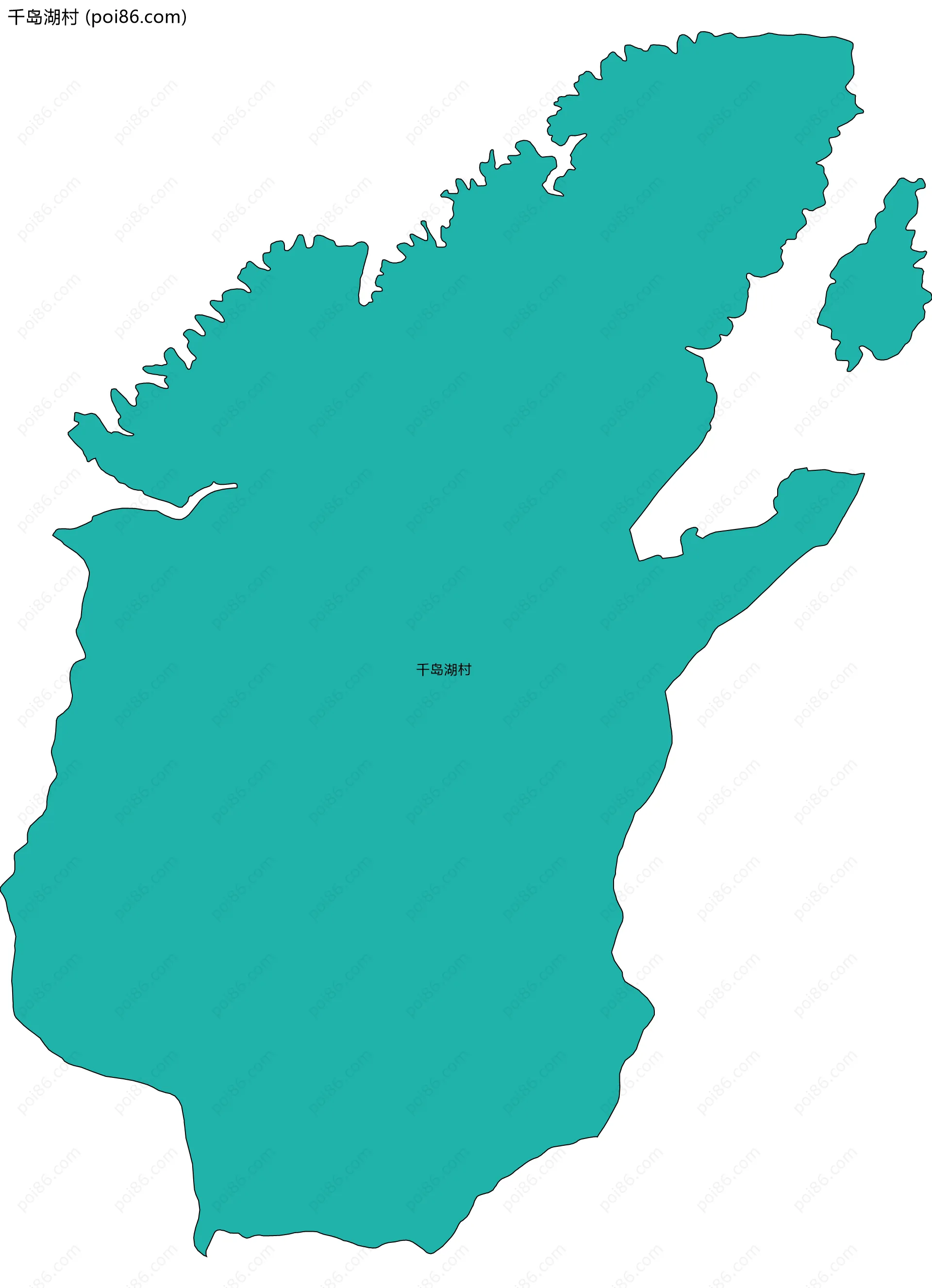 千岛湖村边界地图