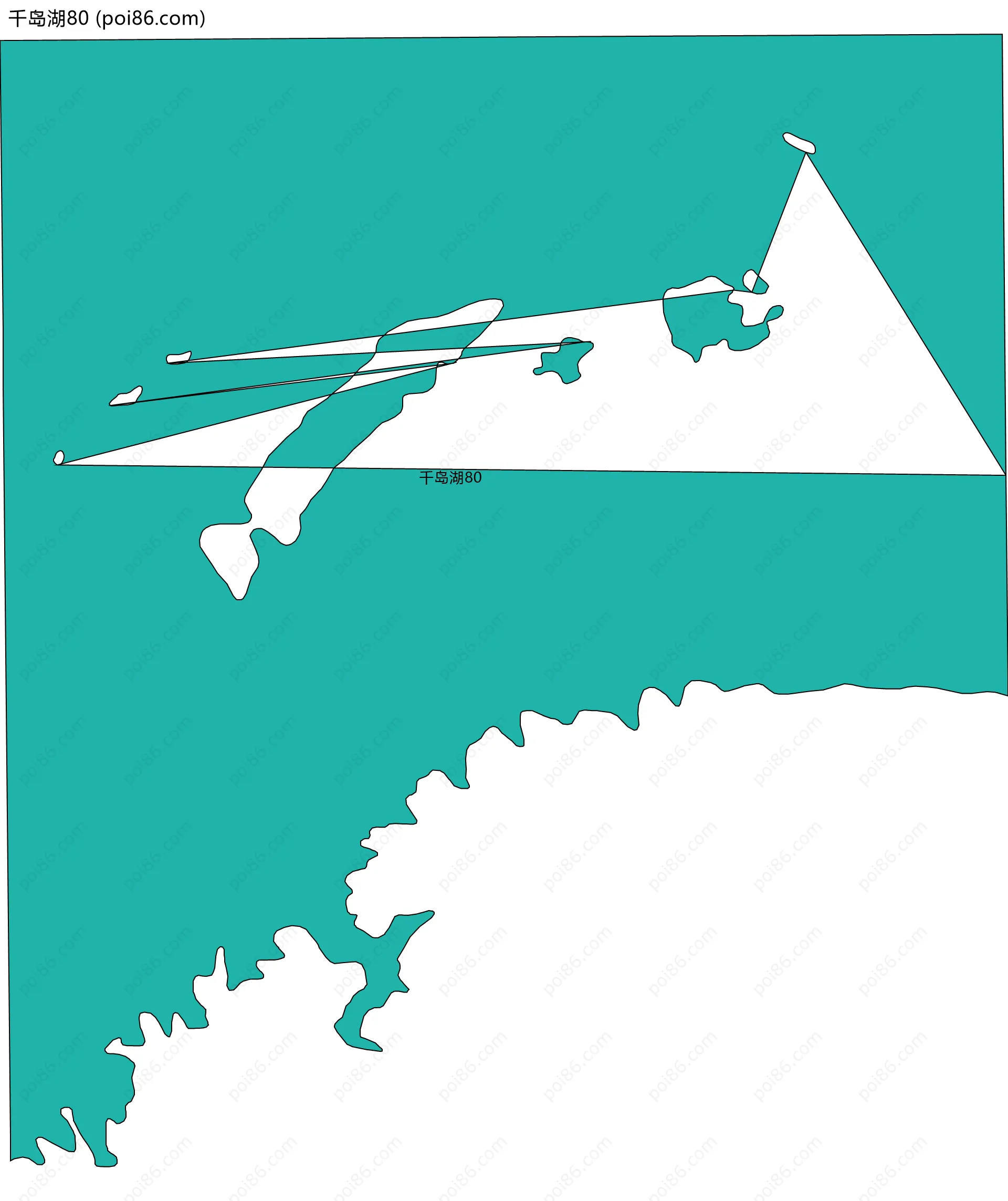 千岛湖80边界地图