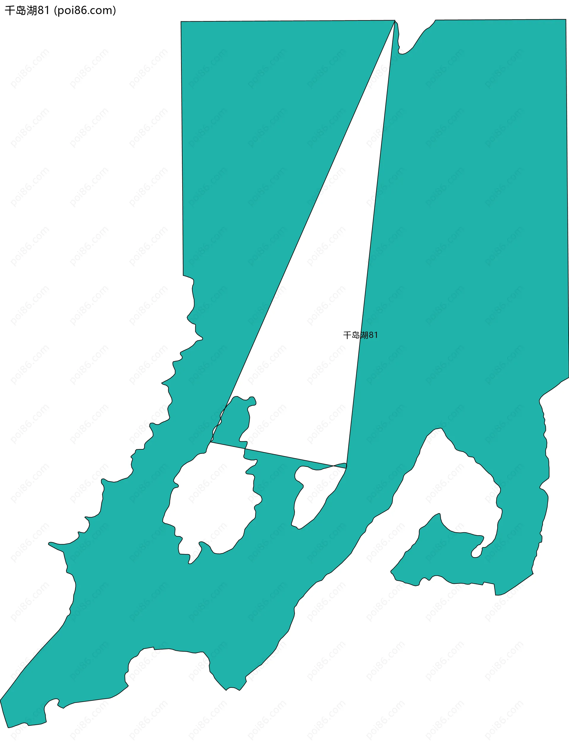 千岛湖81边界地图