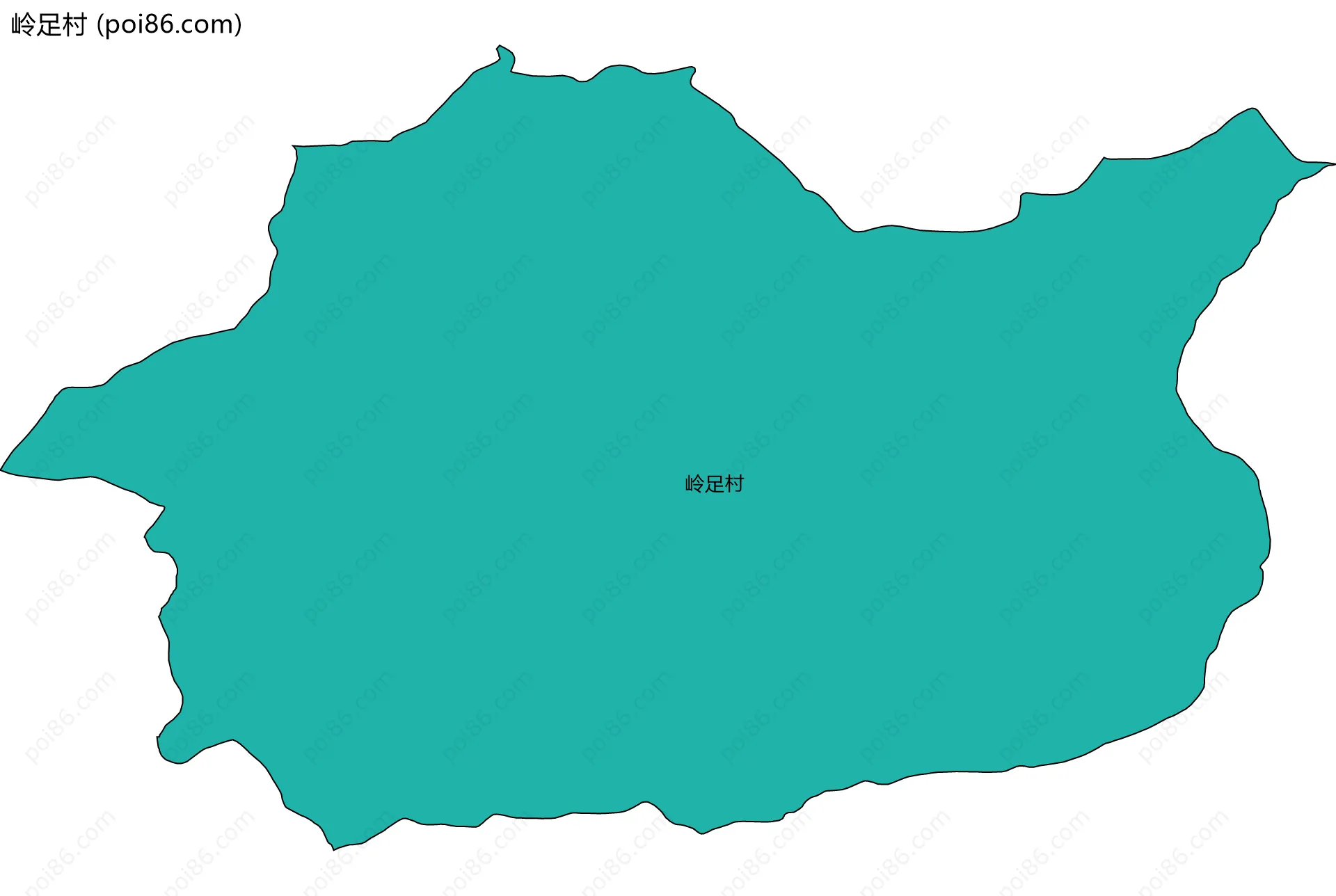 岭足村边界地图