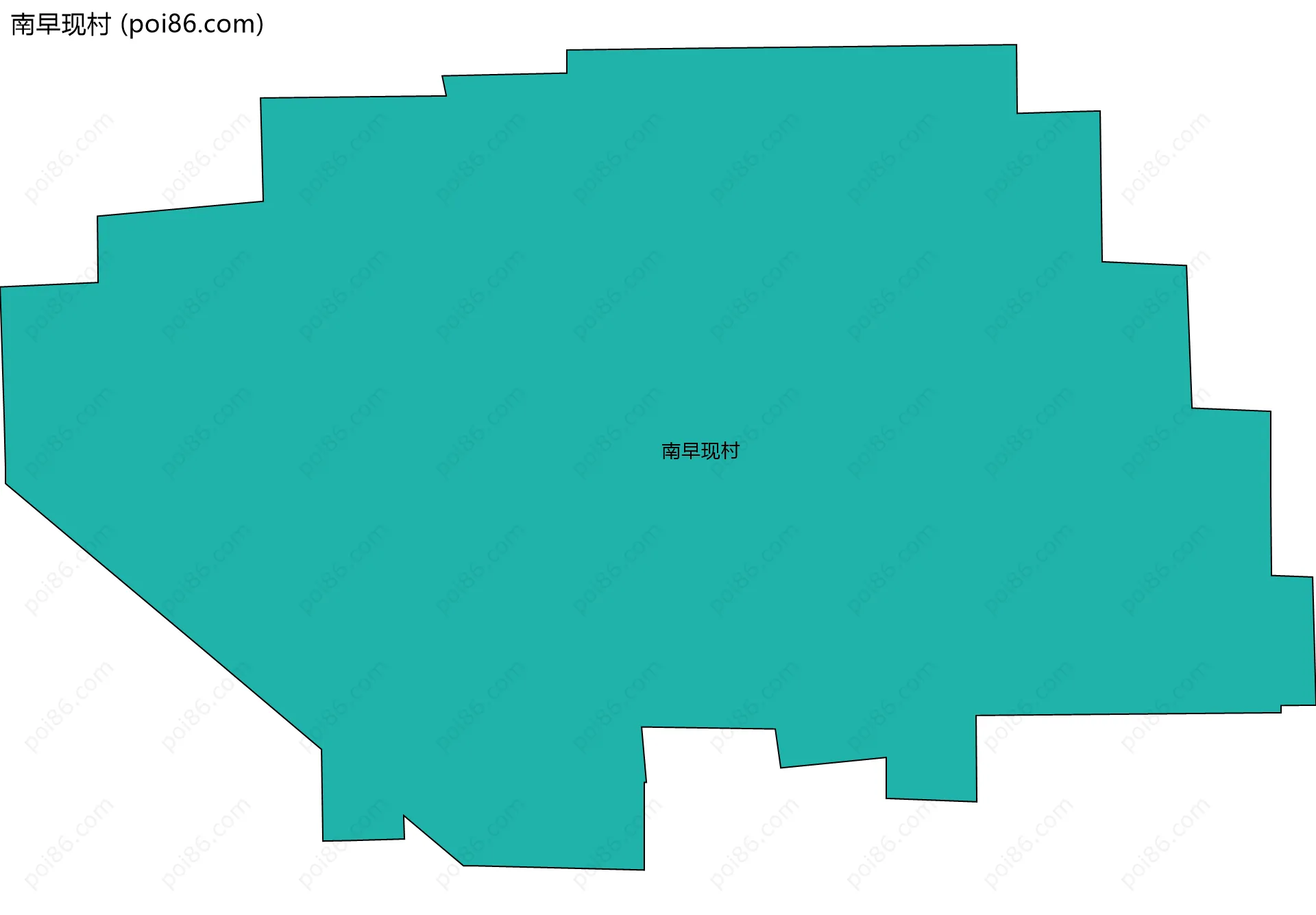 南早现村边界地图
