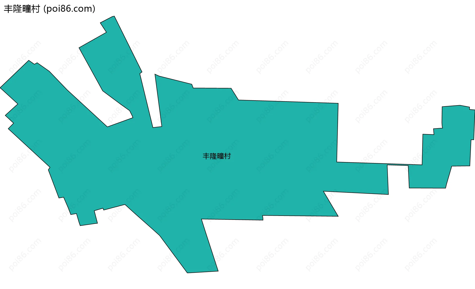 丰隆疃村边界地图