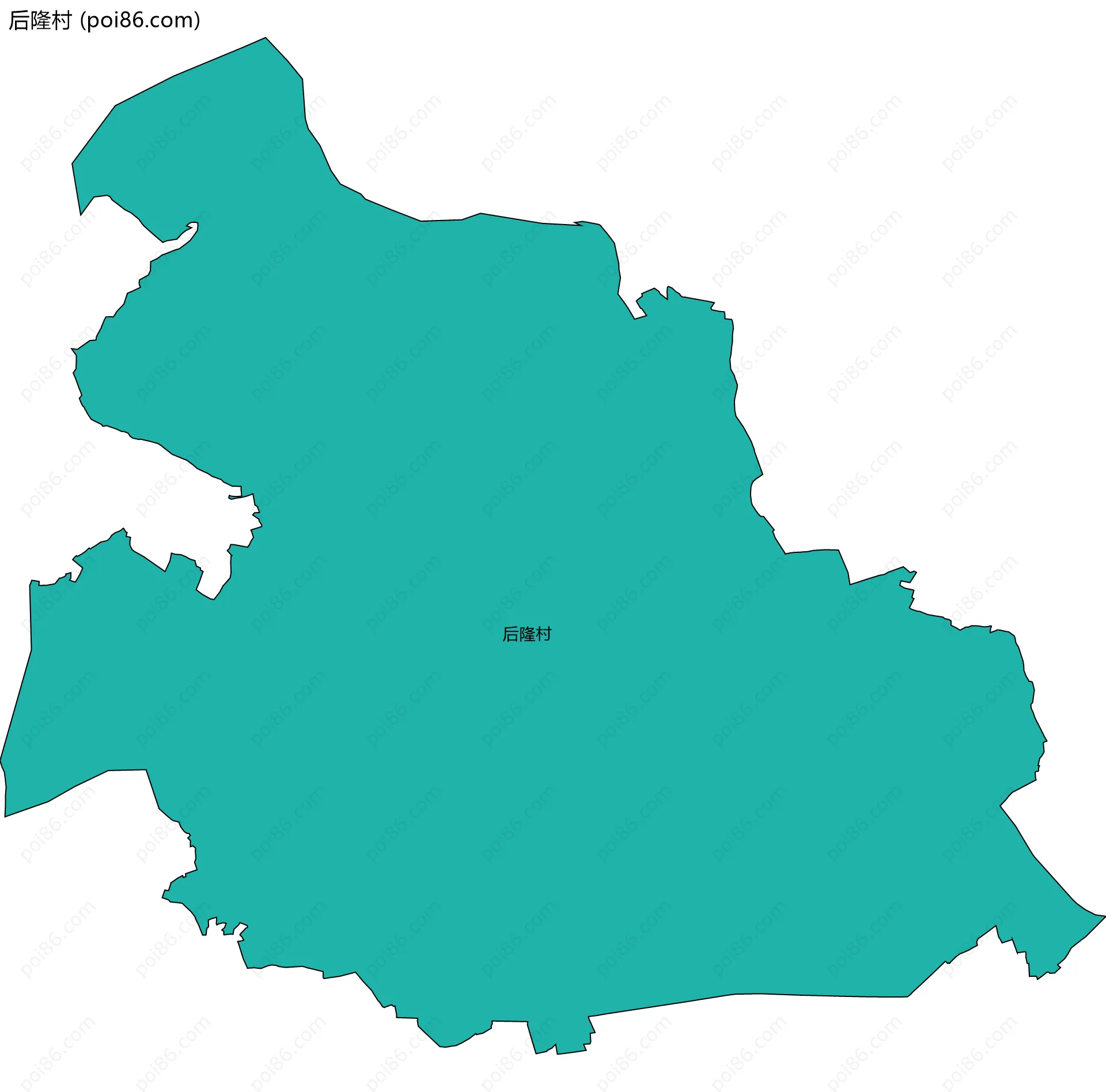 后隆村边界地图