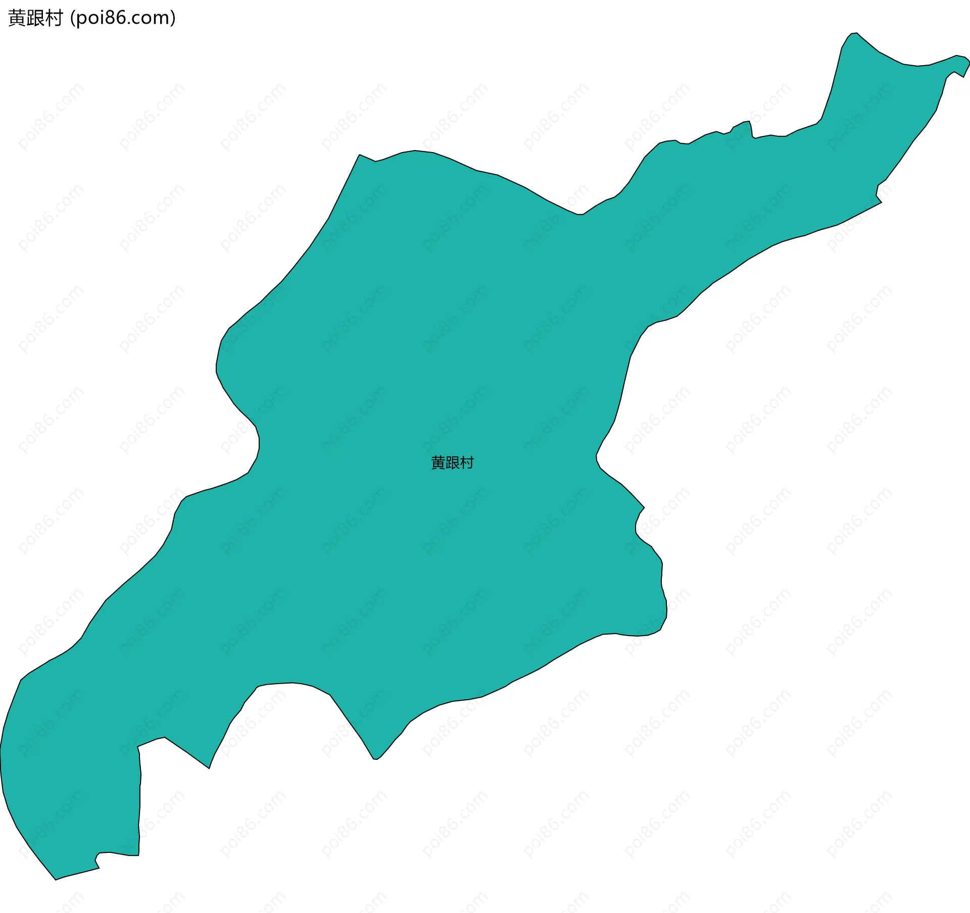 黄跟村边界地图