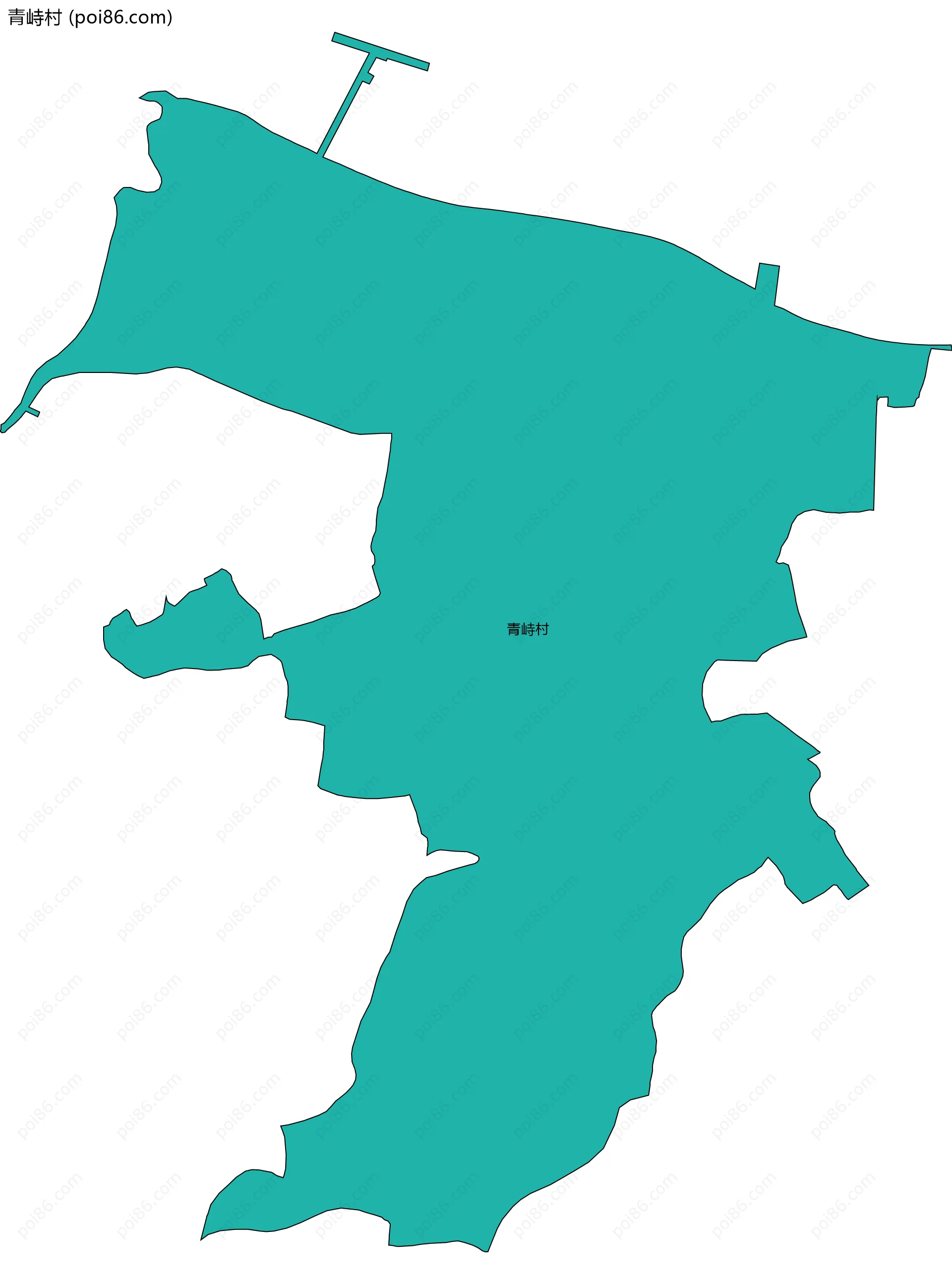 青峙村边界地图