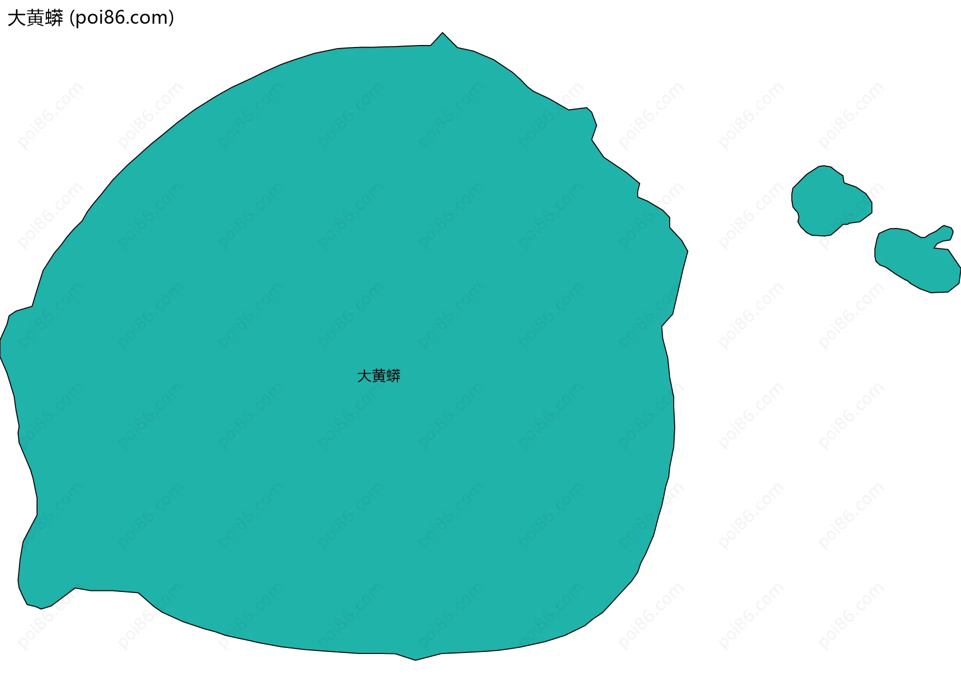 大黄蟒边界地图
