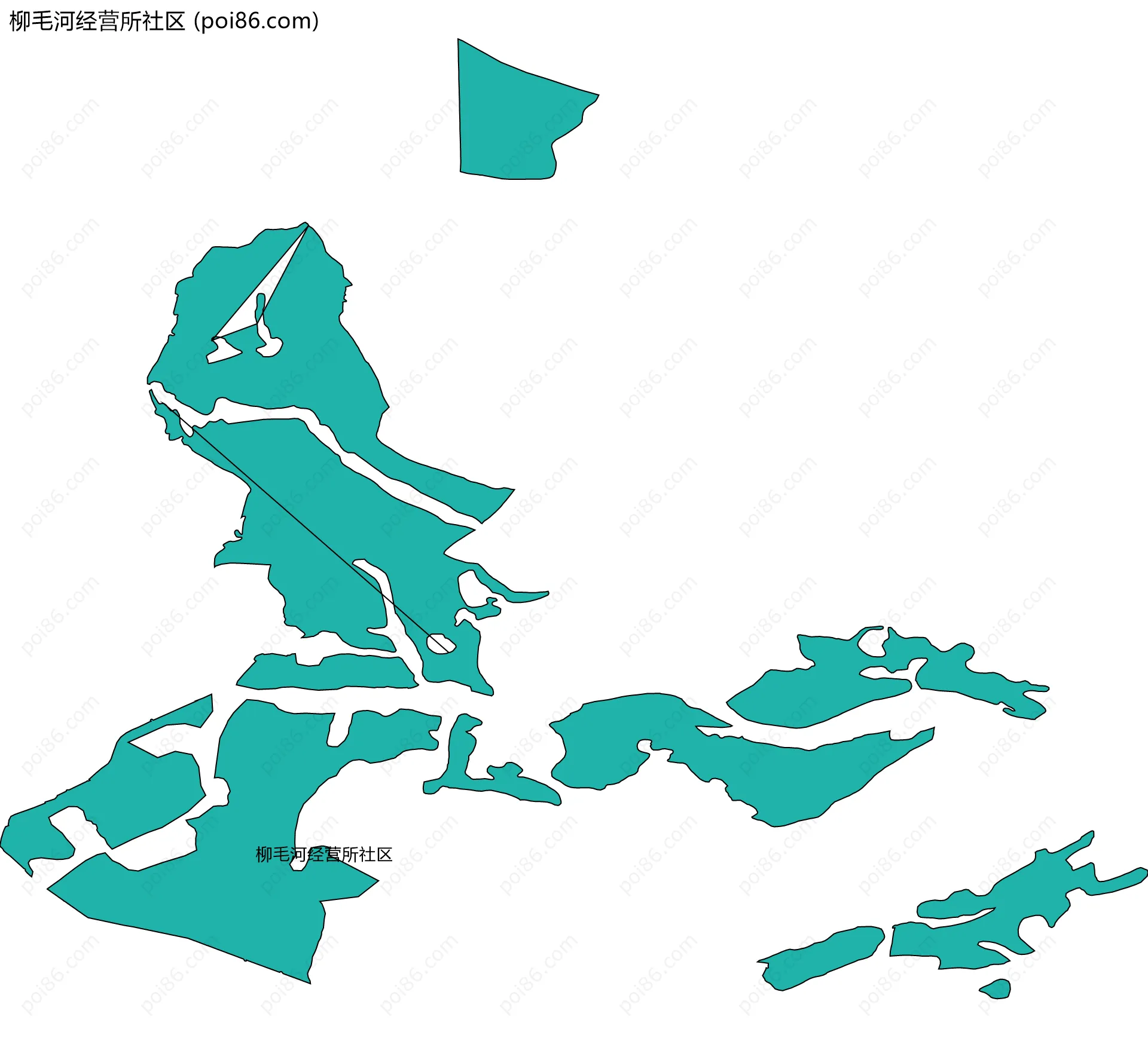 柳毛河经营所社区边界地图