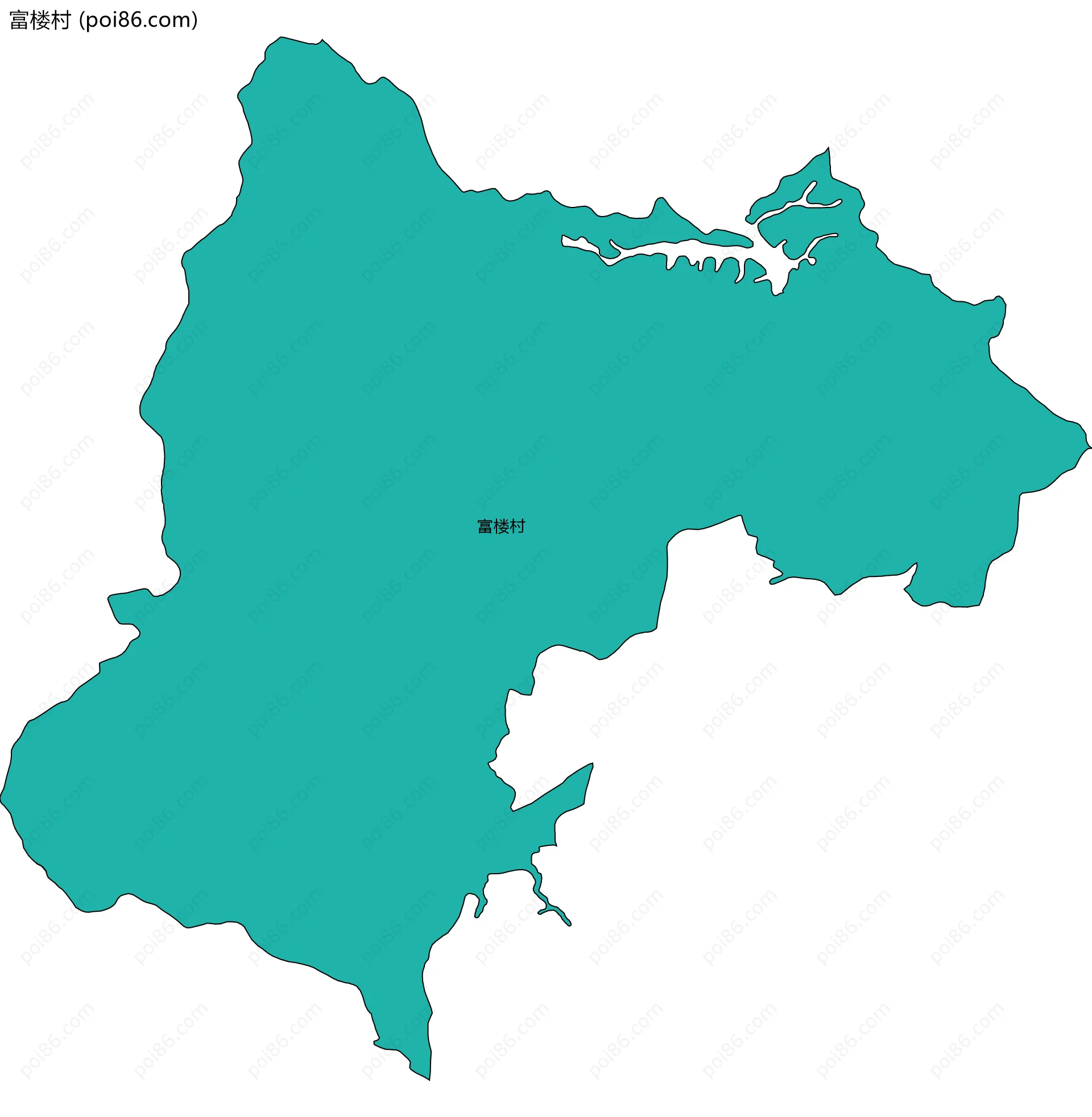 富楼村边界地图