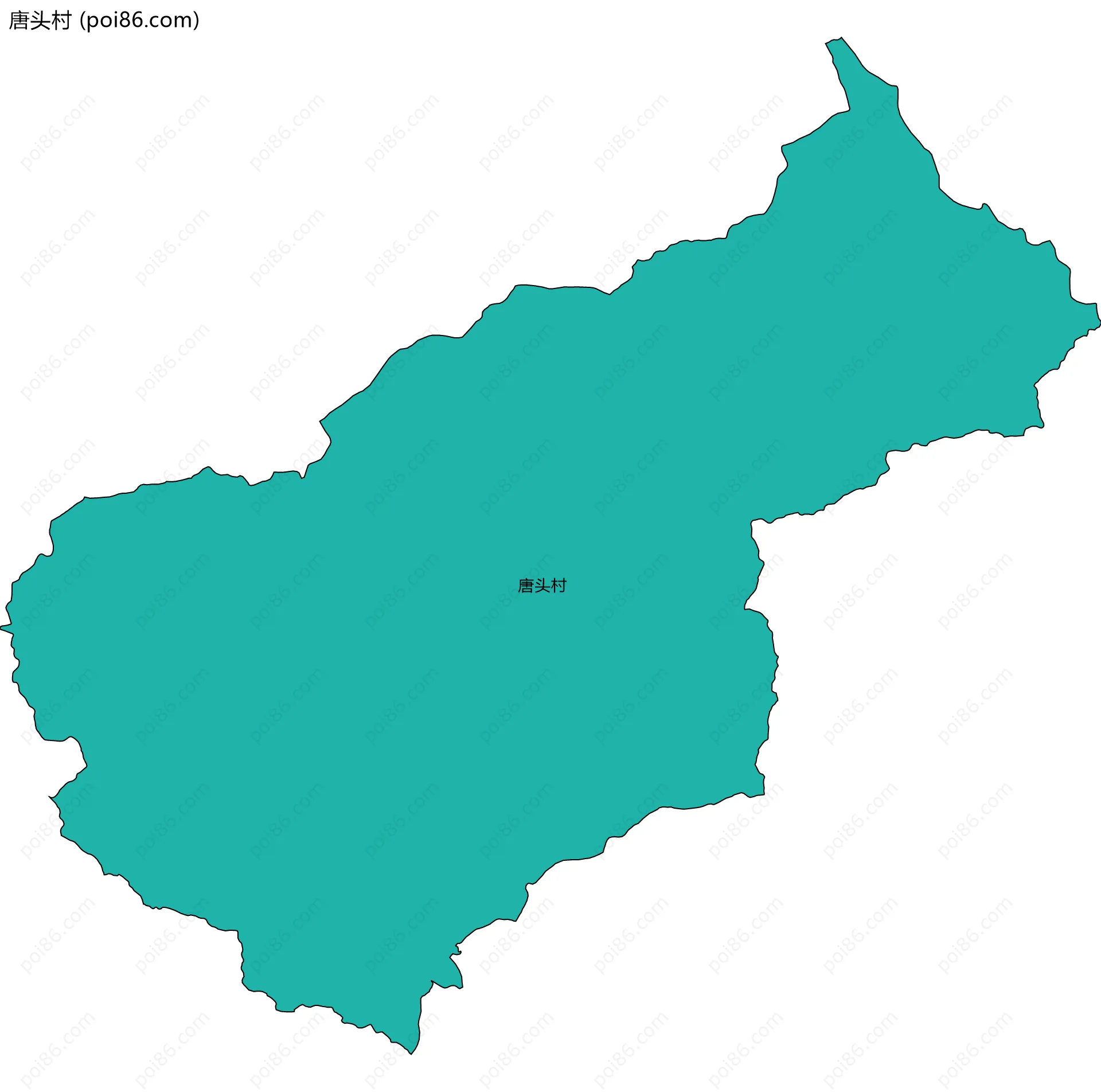 唐头村边界地图