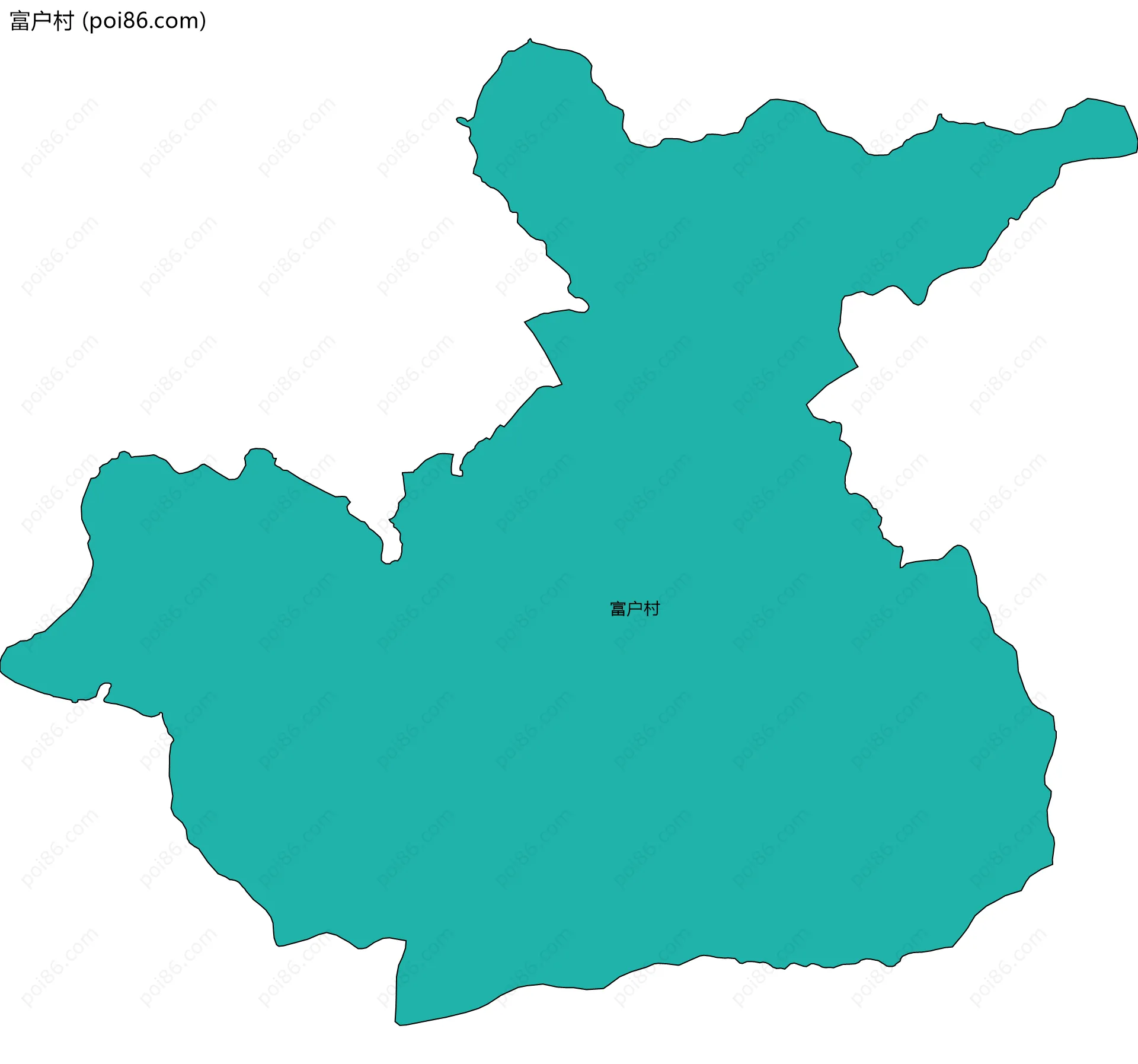 富户村边界地图