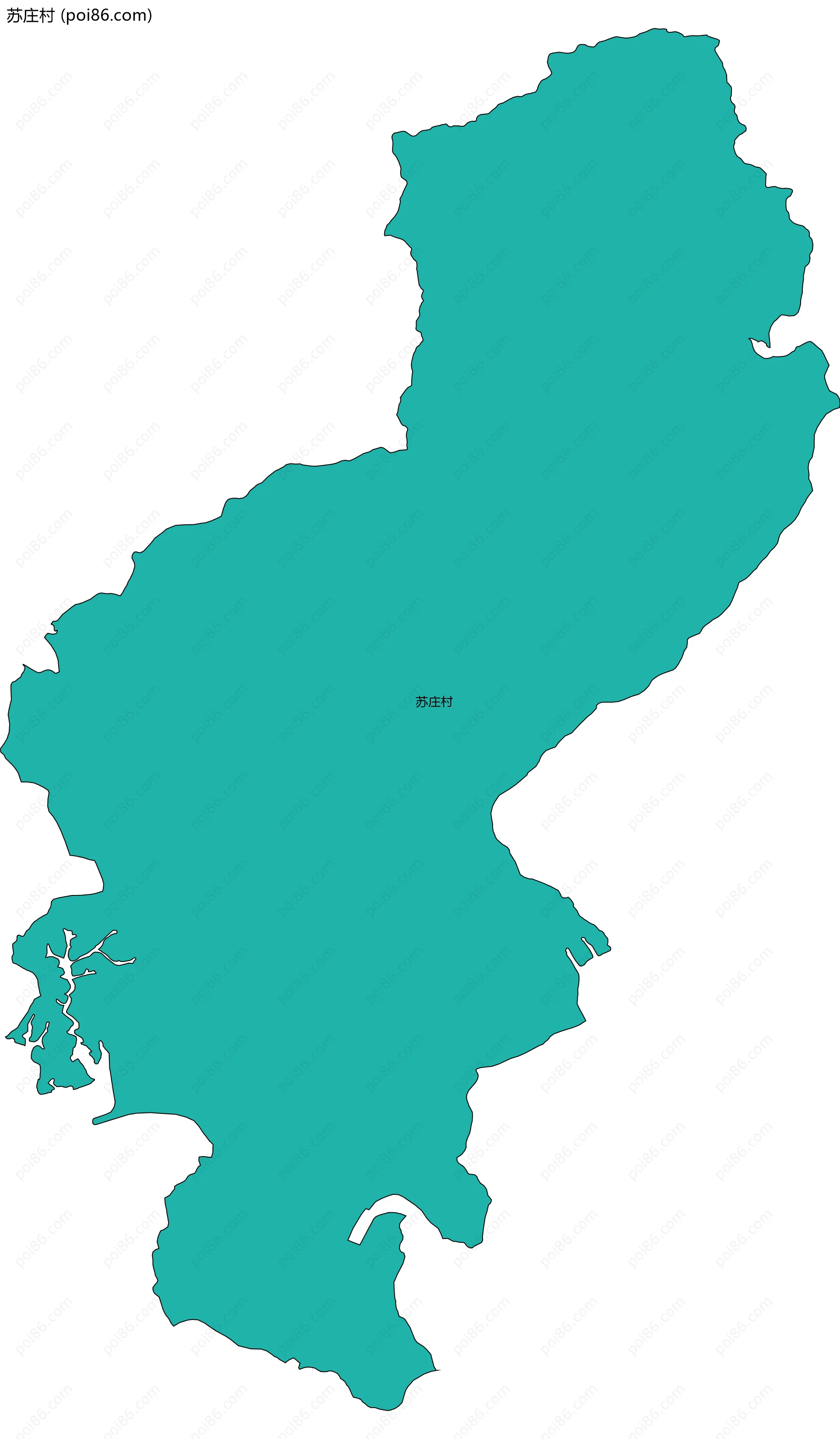 苏庄村边界地图