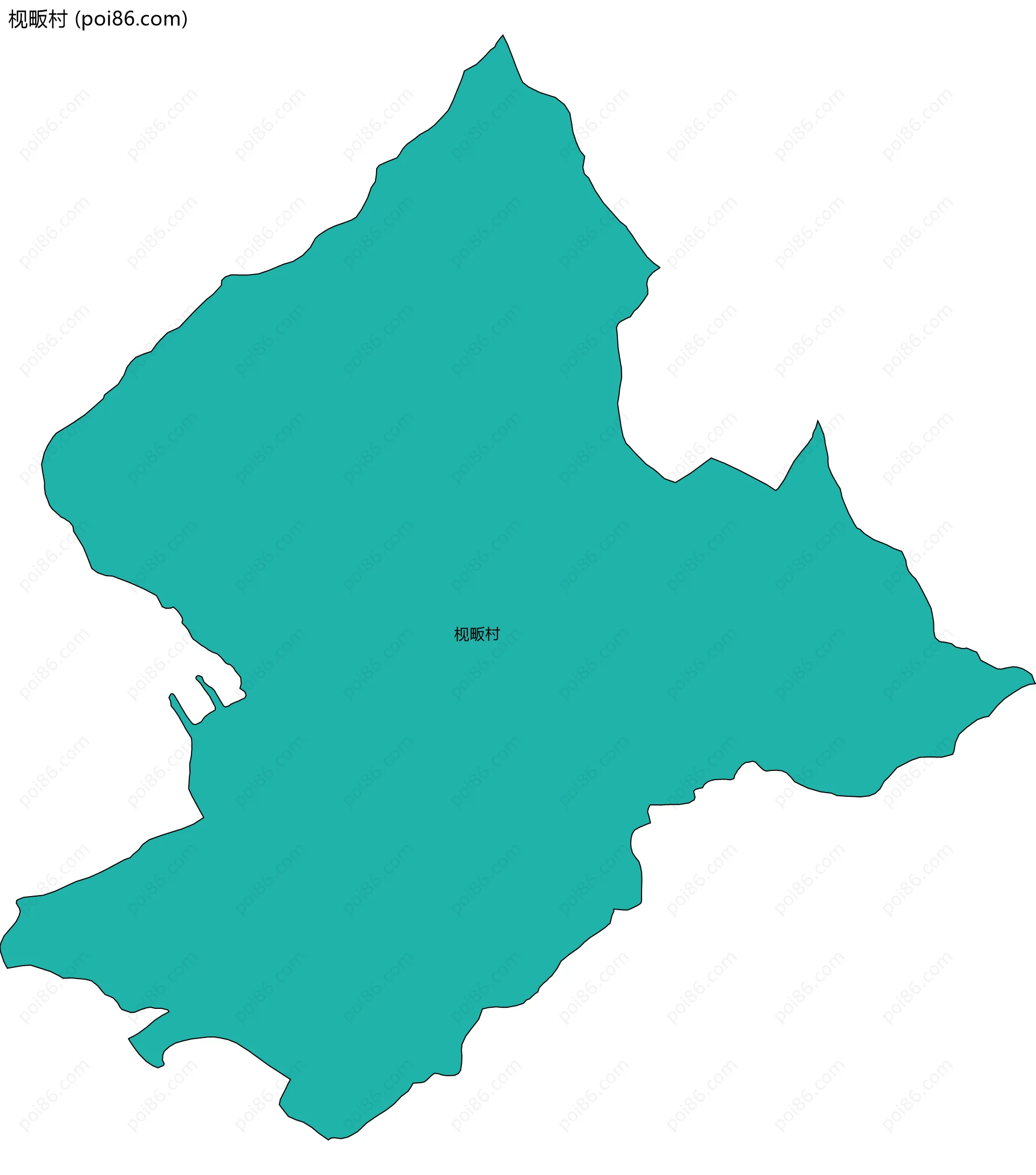 枧畈村边界地图