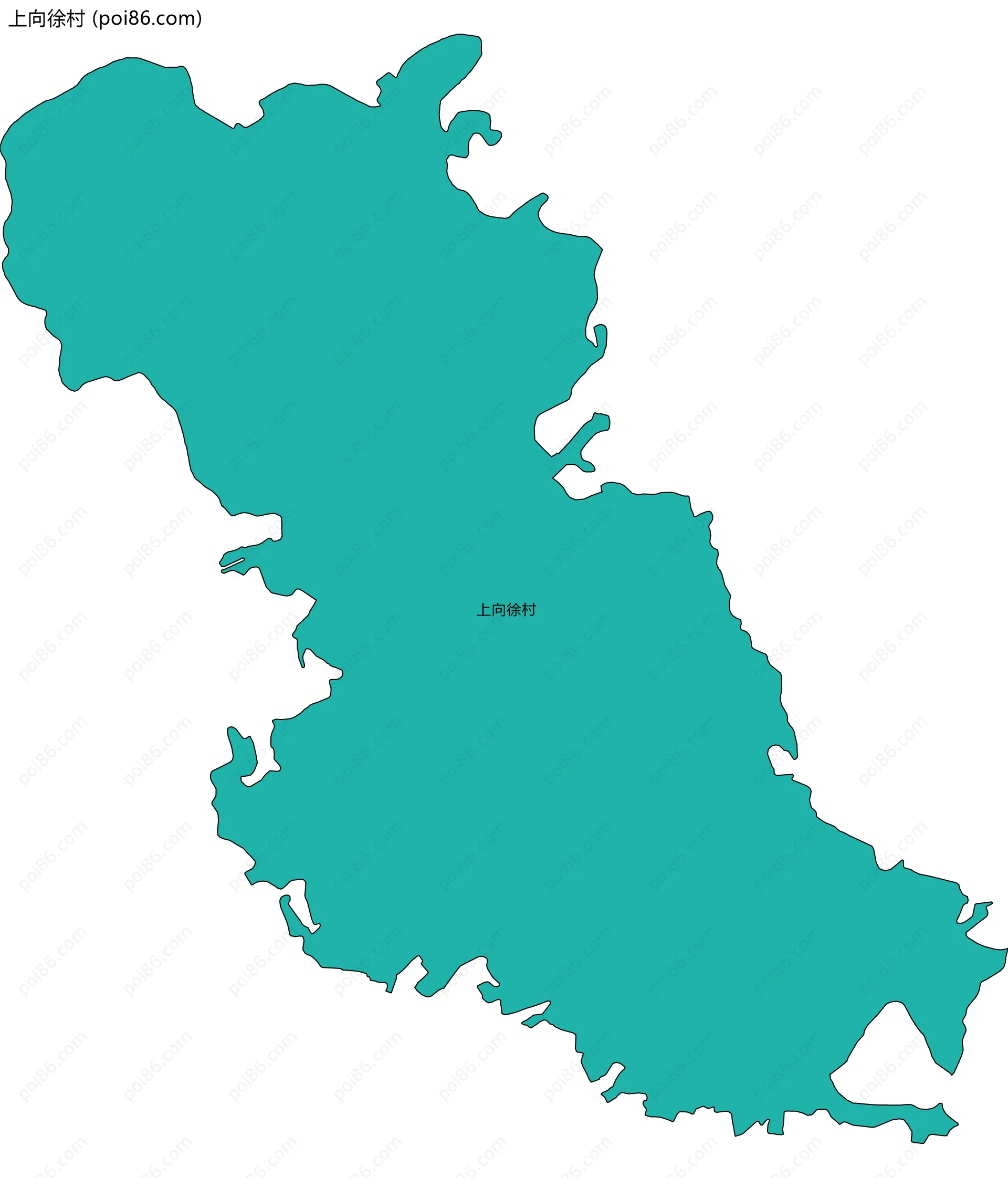 上向徐村边界地图