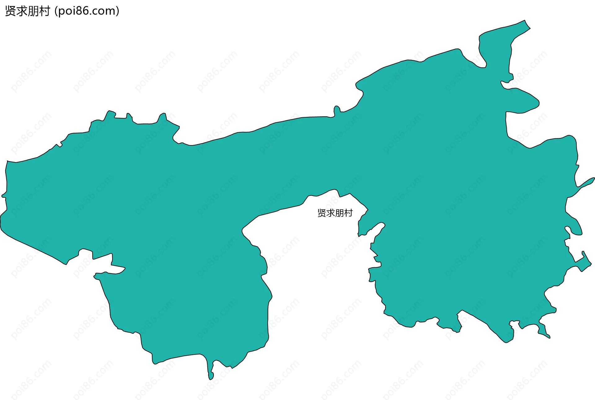 贤求朋村边界地图