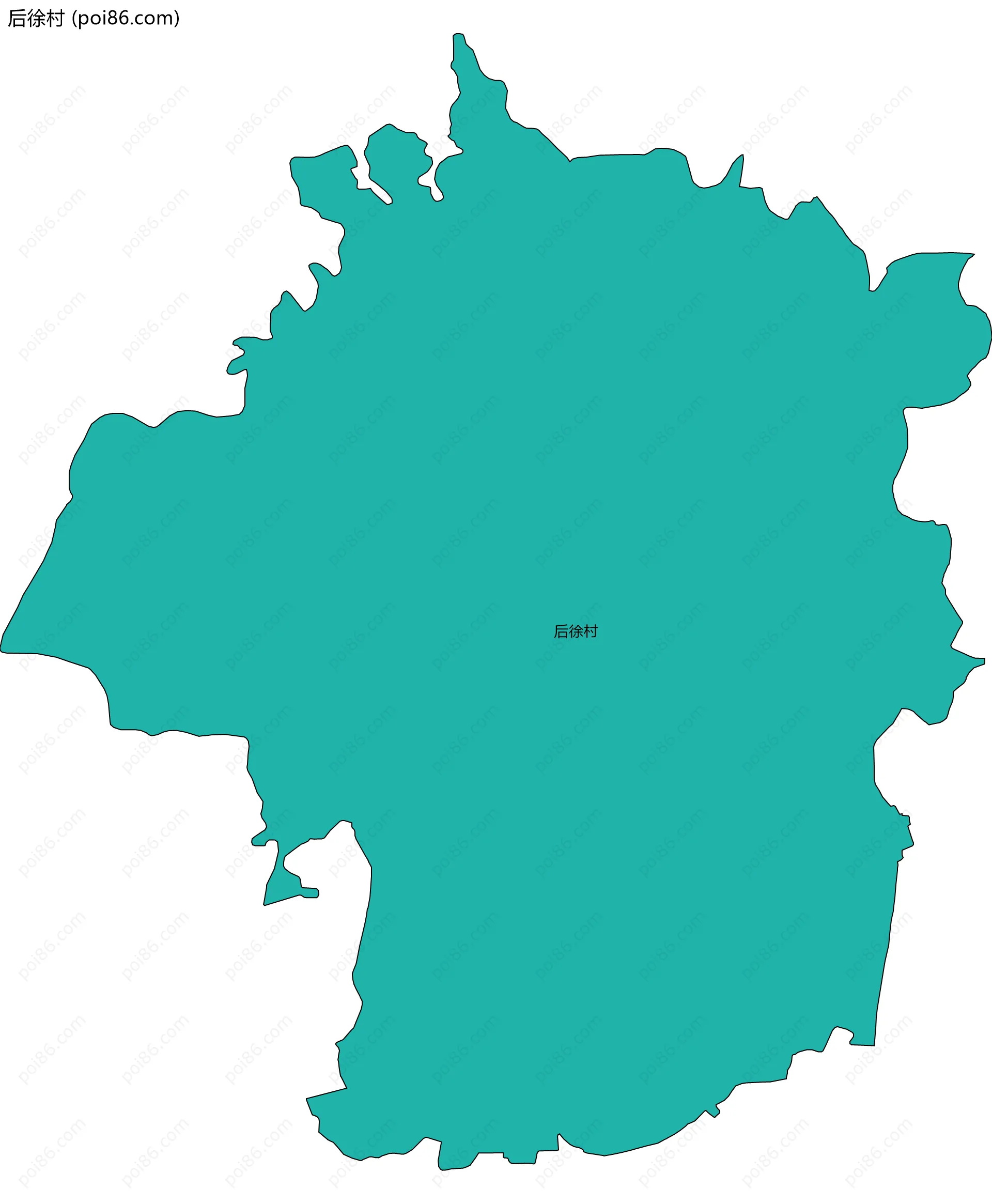 后徐村边界地图