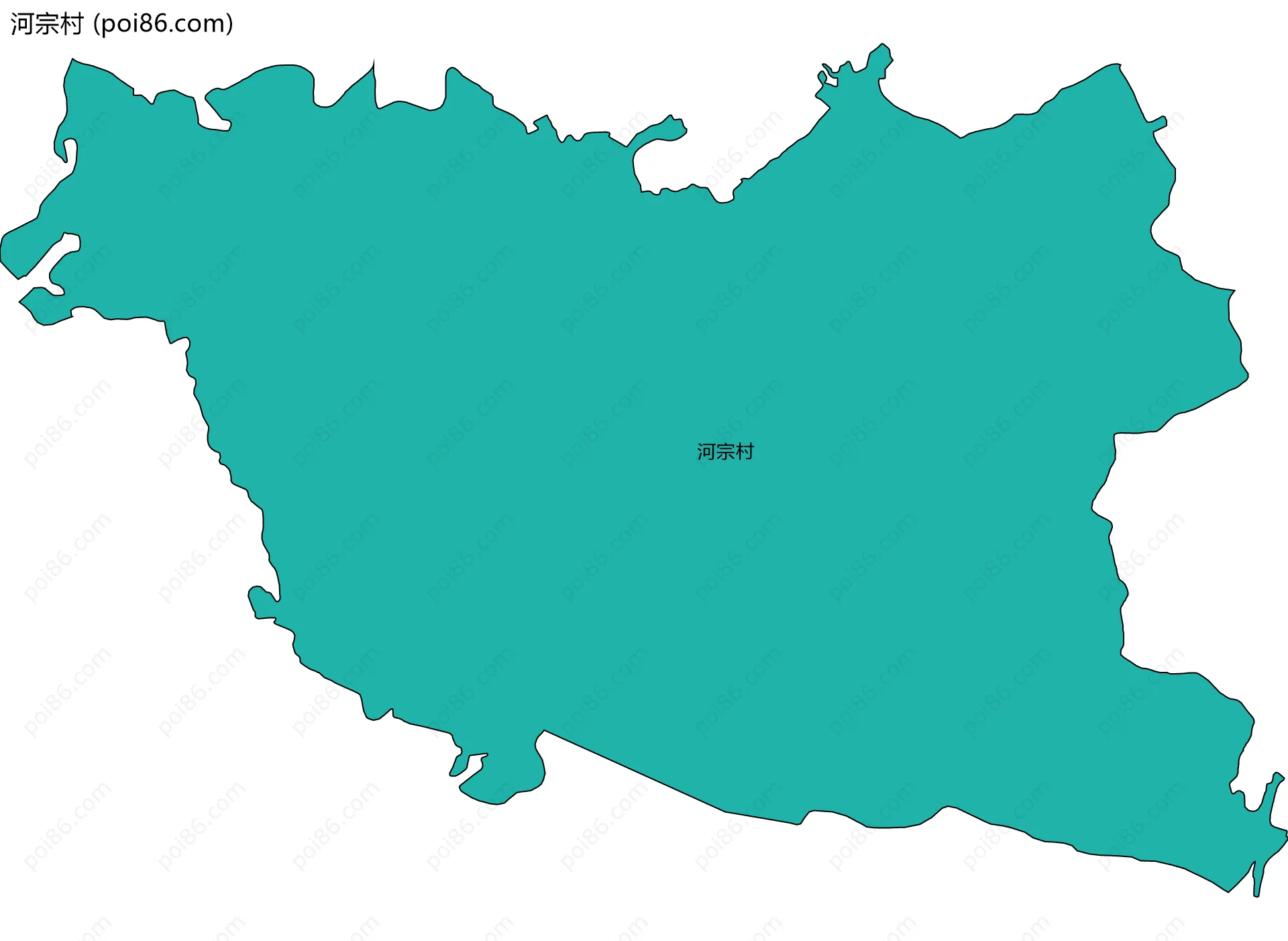 河宗村边界地图
