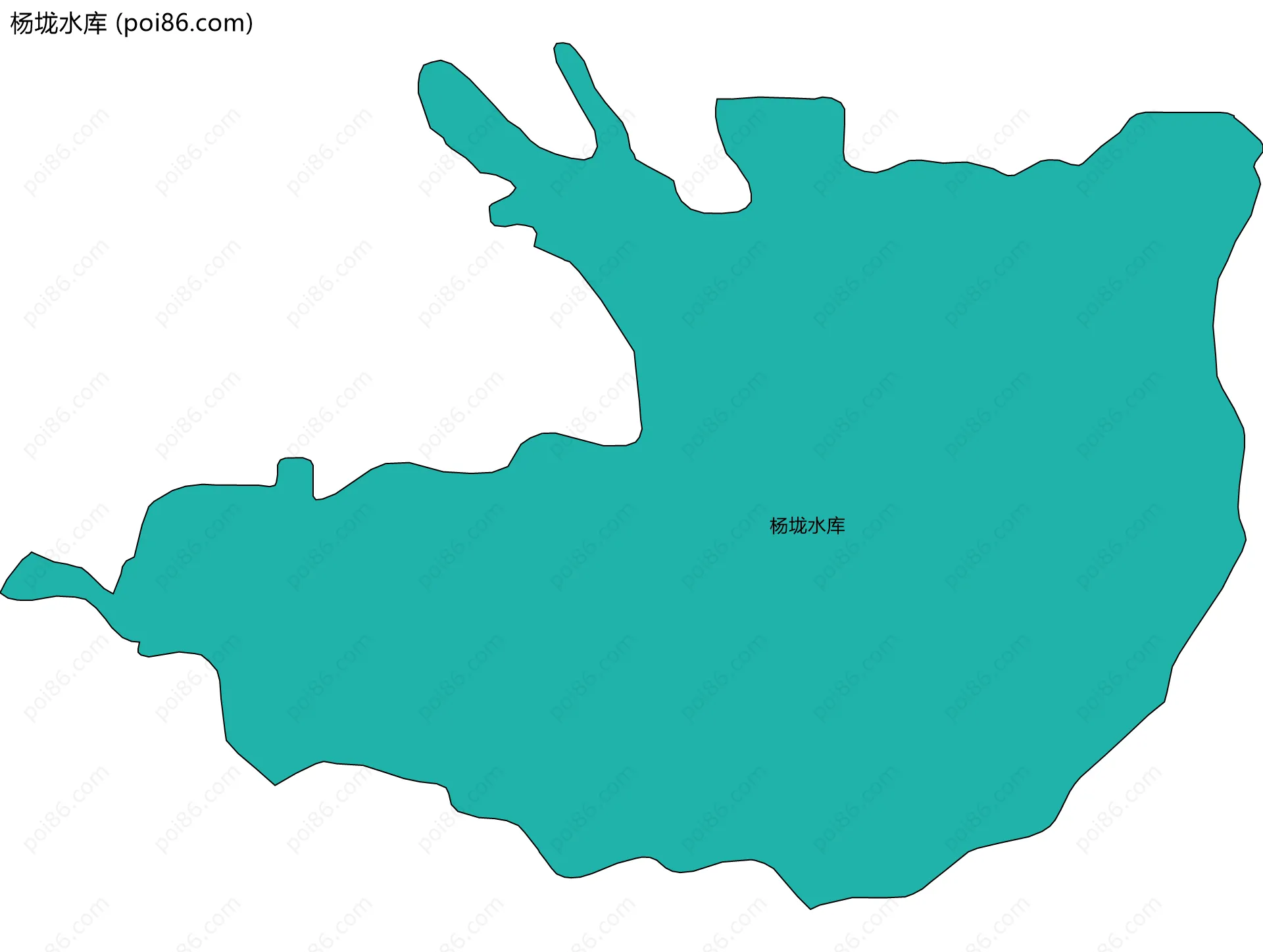 杨垅水库边界地图