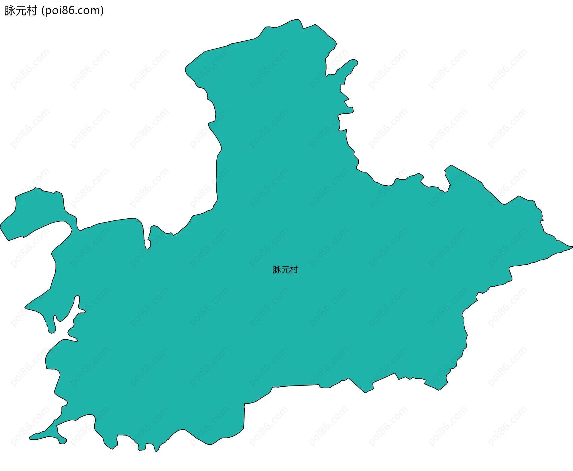 脉元村边界地图