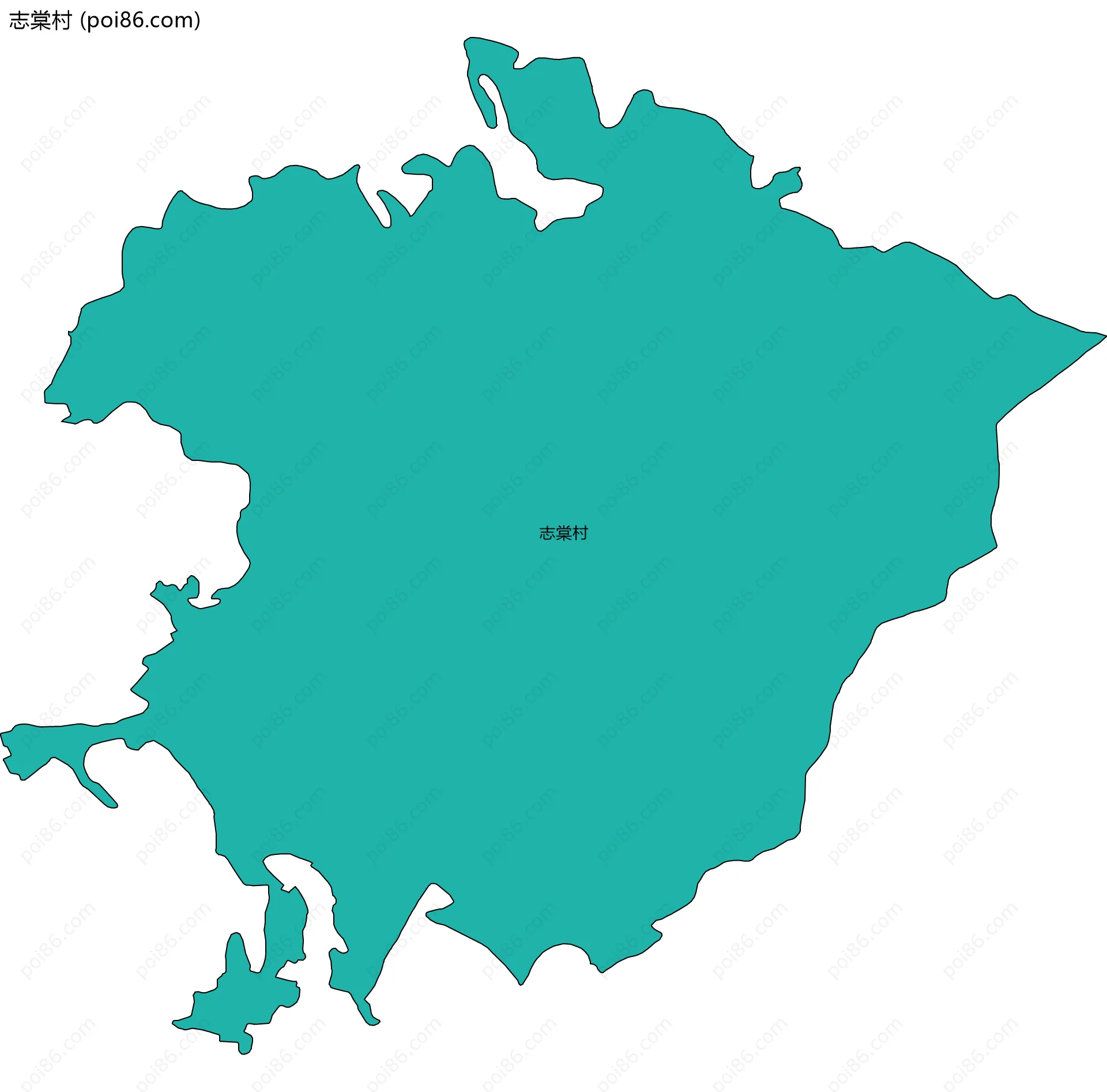 志棠村边界地图