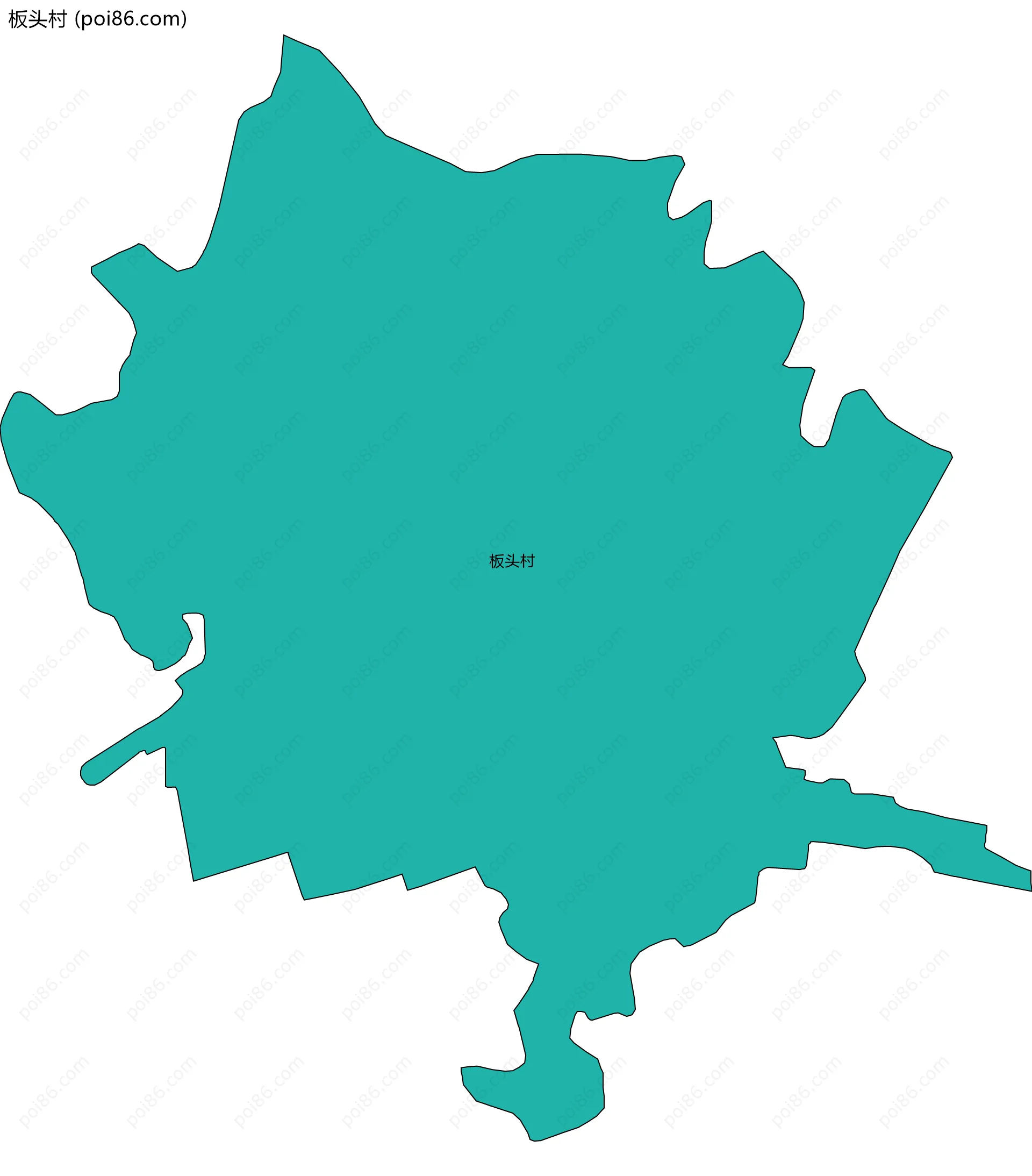 板头村边界地图