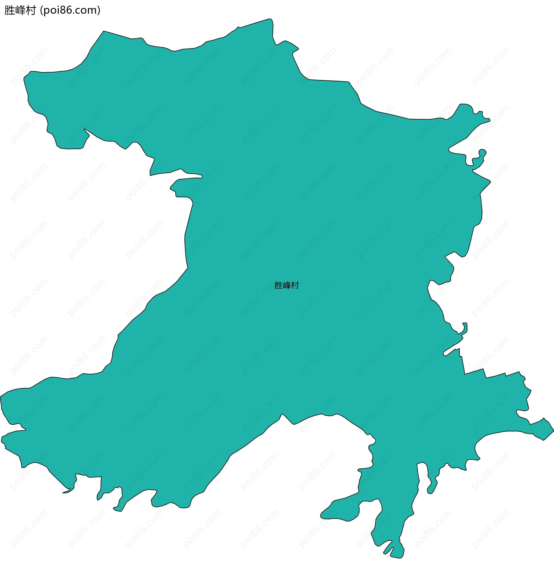 胜峰村边界地图