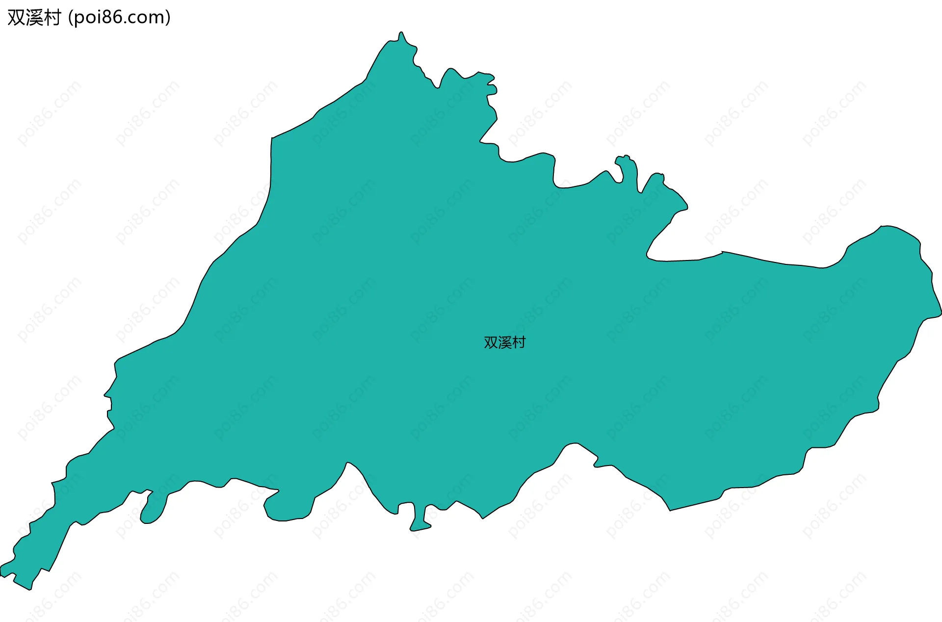 双溪村边界地图