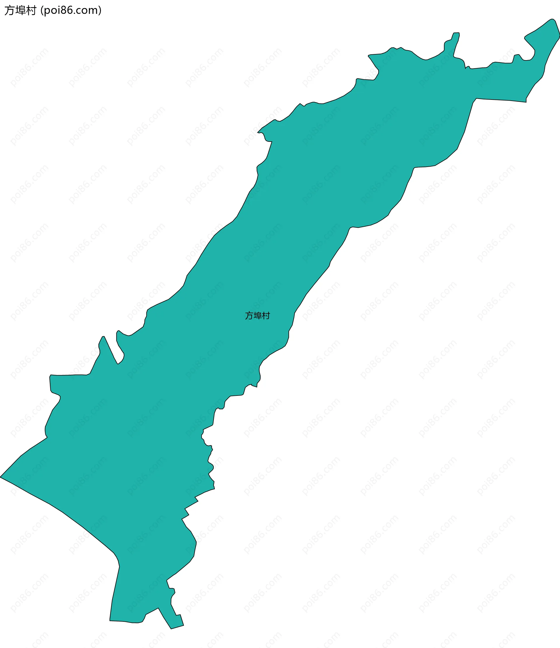 方埠村边界地图