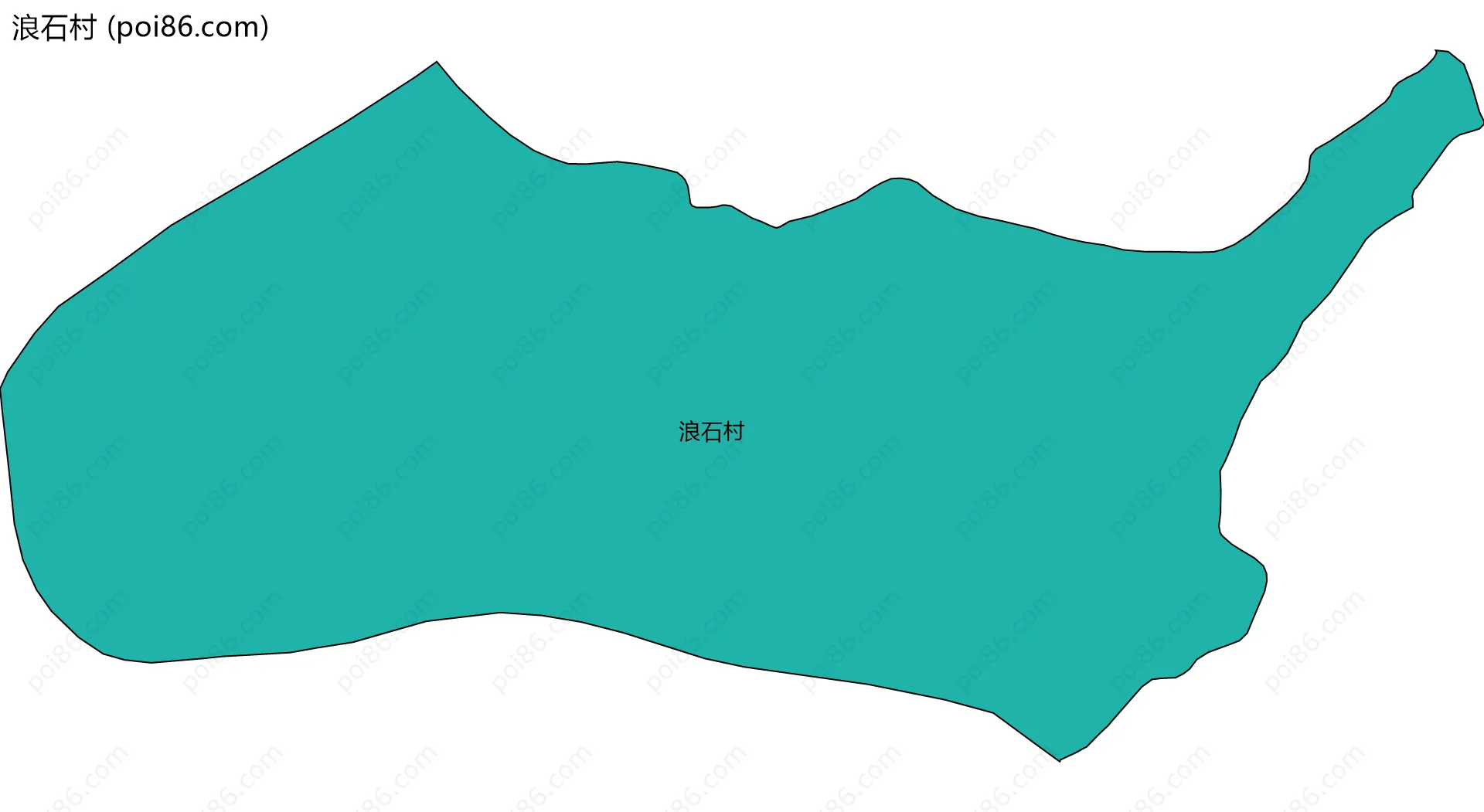 浪石村边界地图
