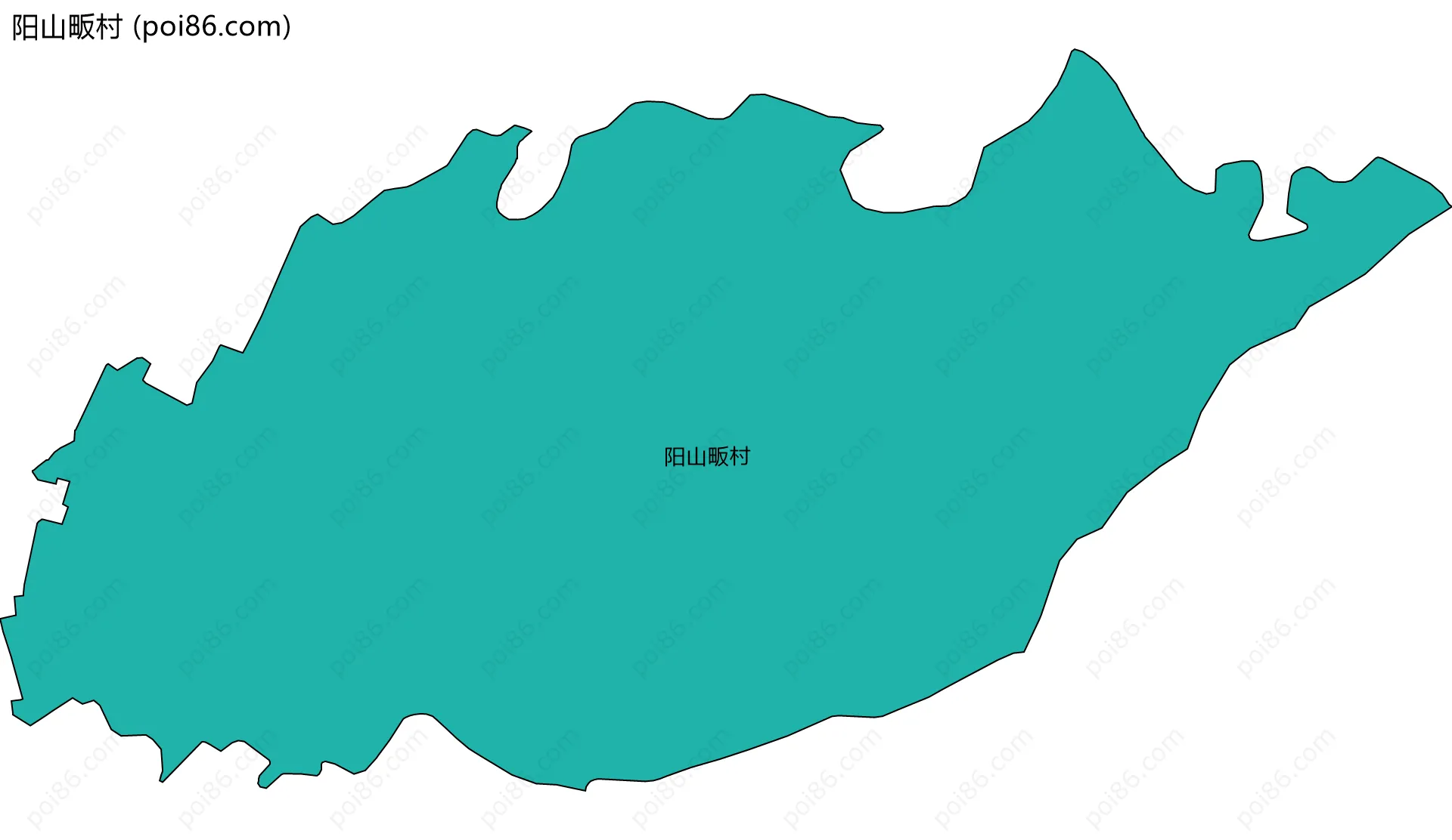 阳山畈村边界地图