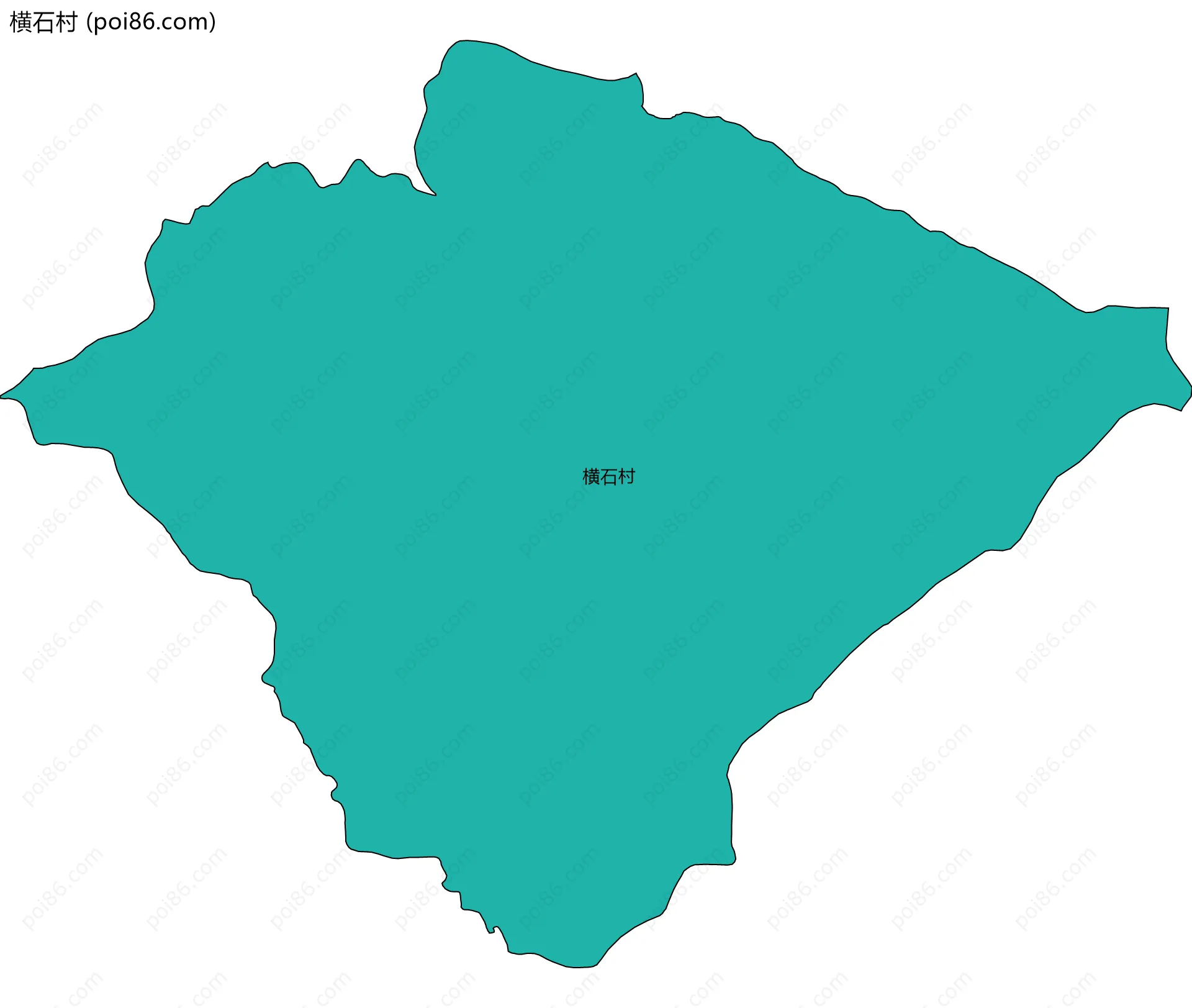 横石村边界地图