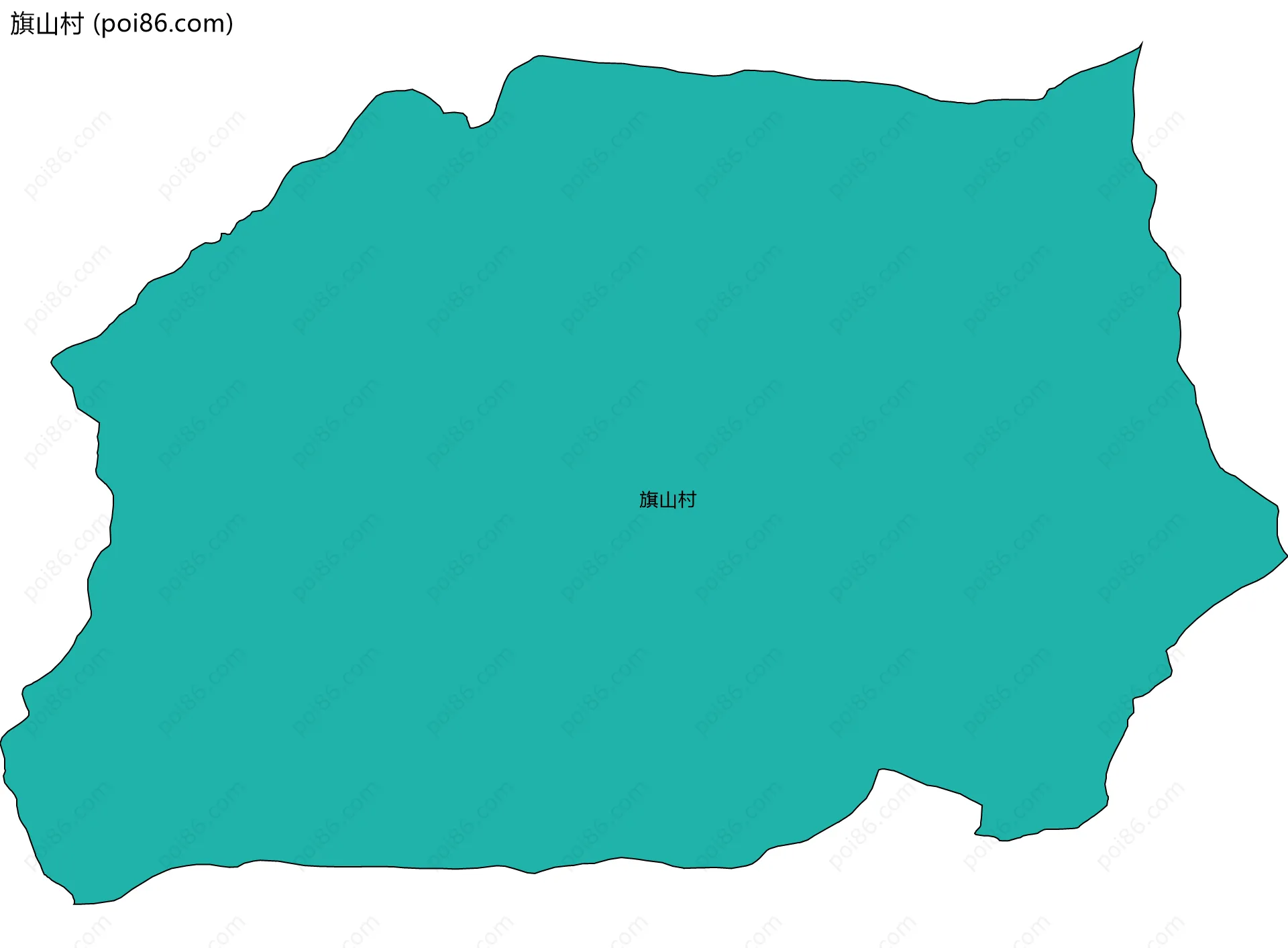 旗山村边界地图