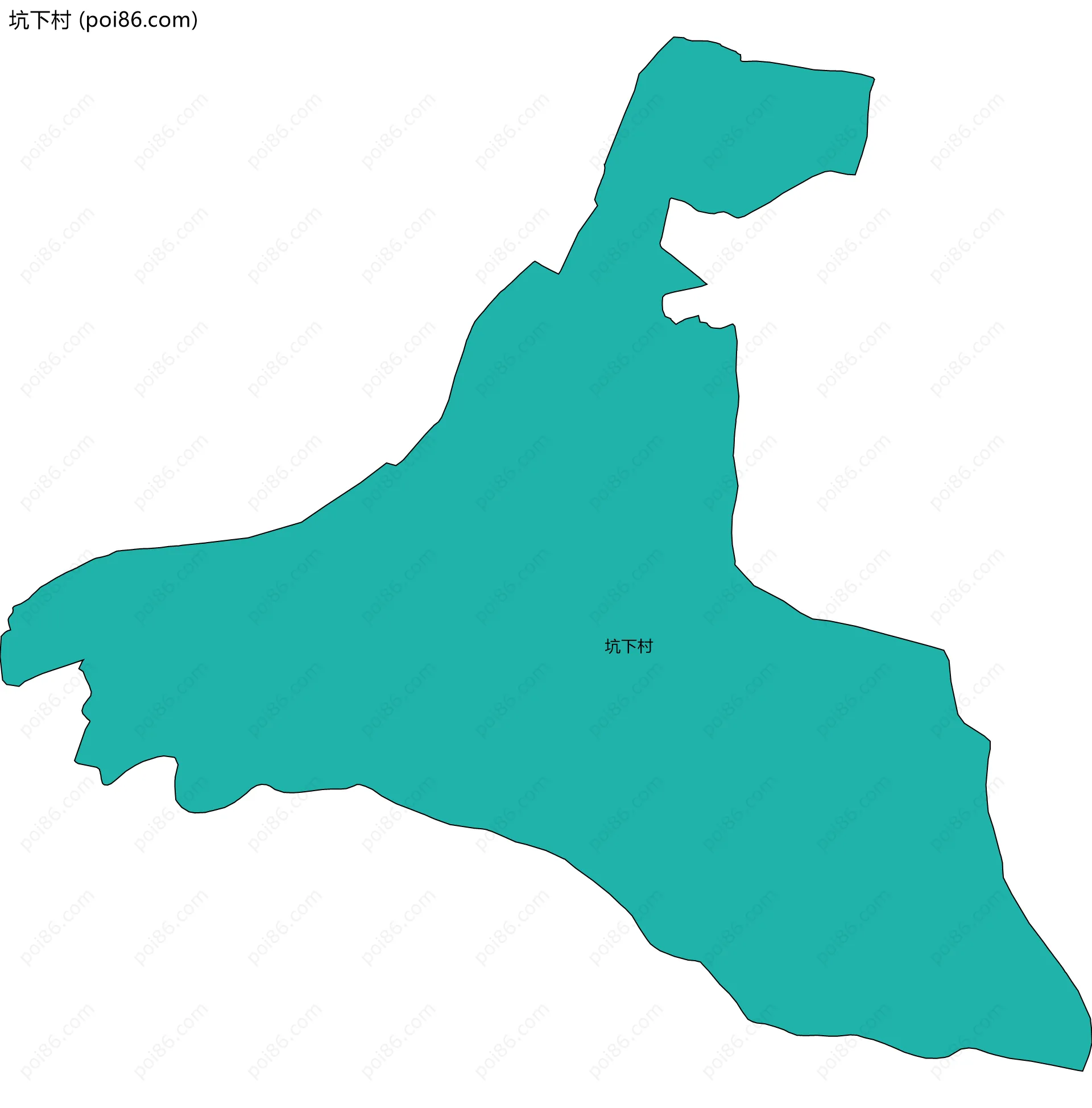 坑下村边界地图