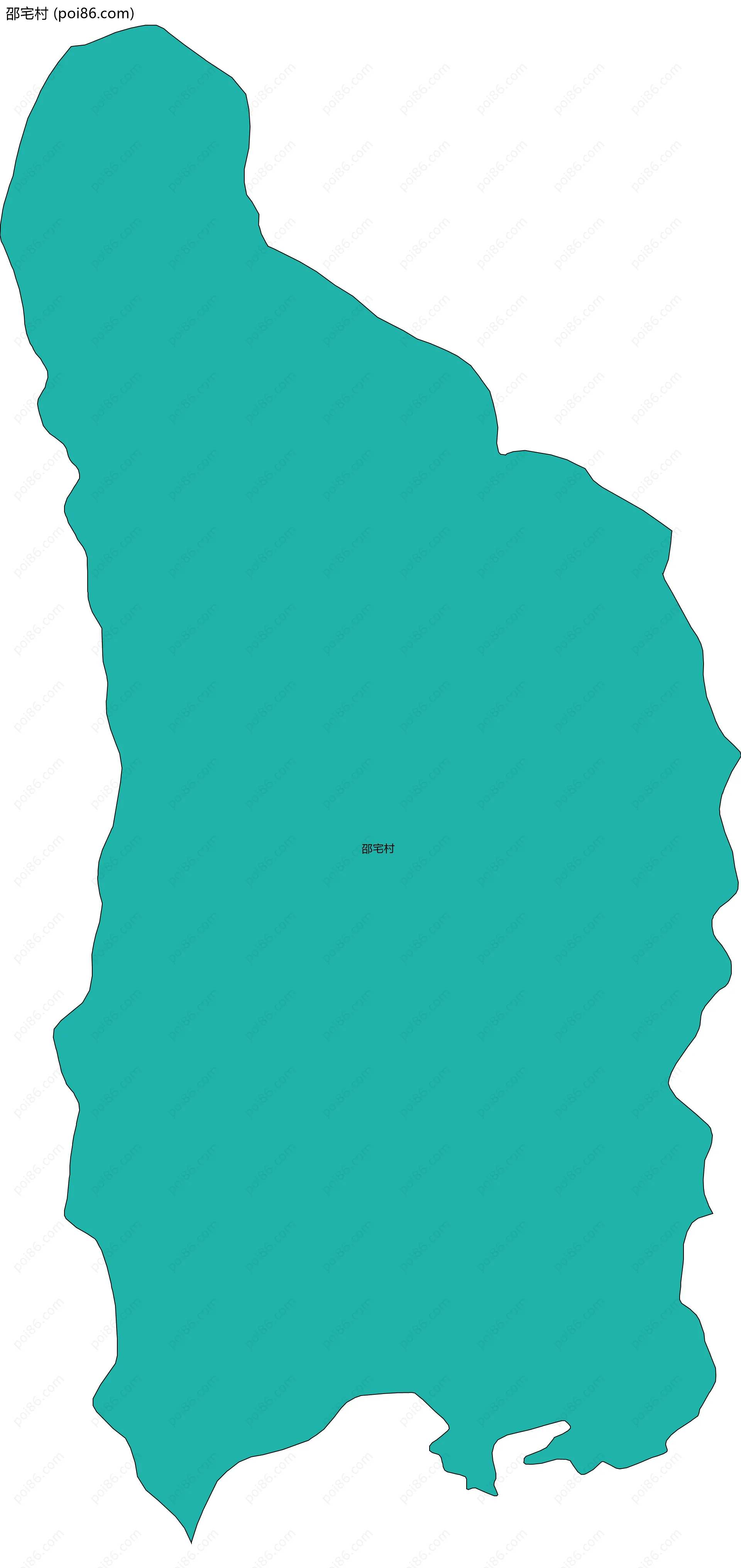 邵宅村边界地图