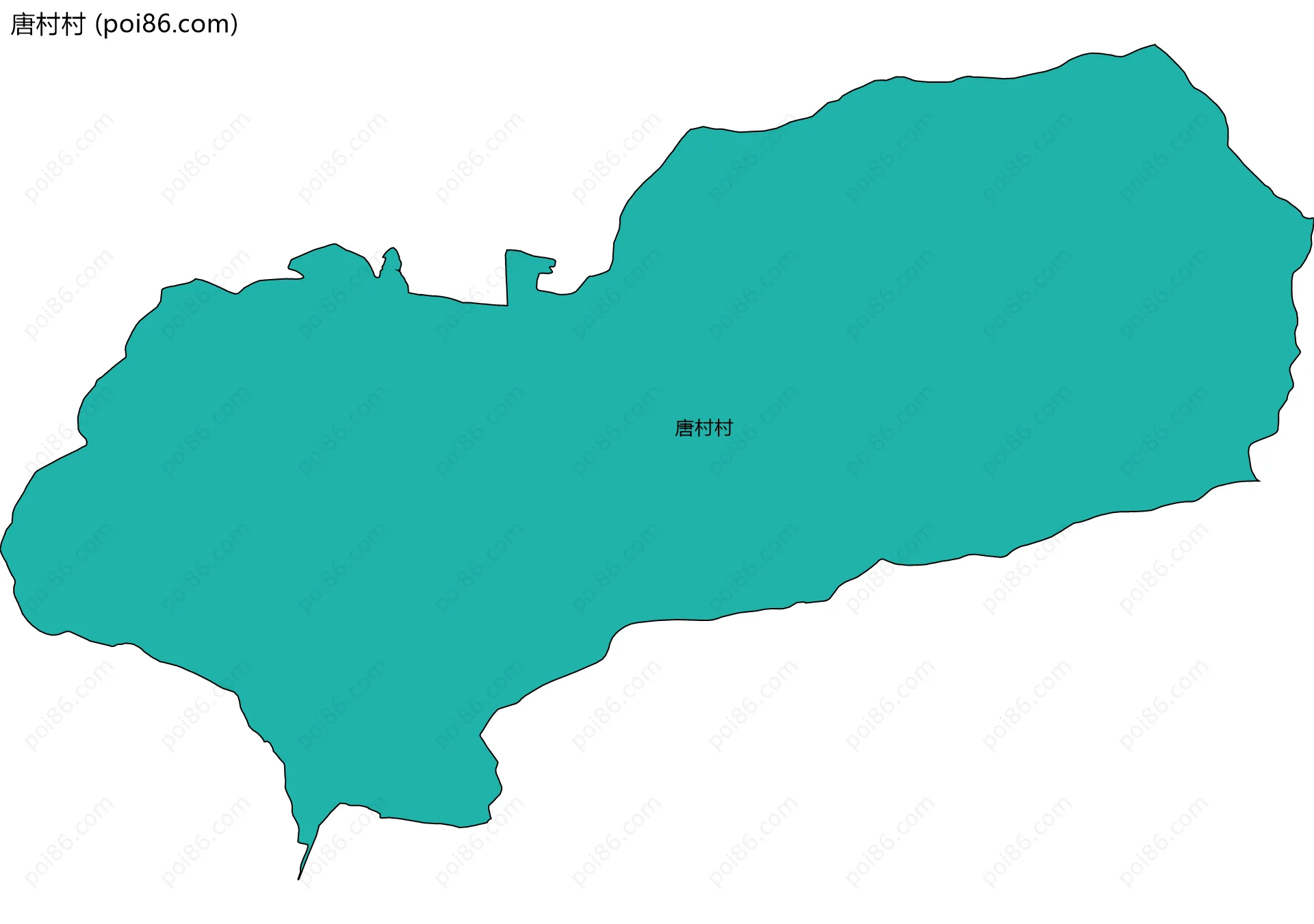 唐村村边界地图