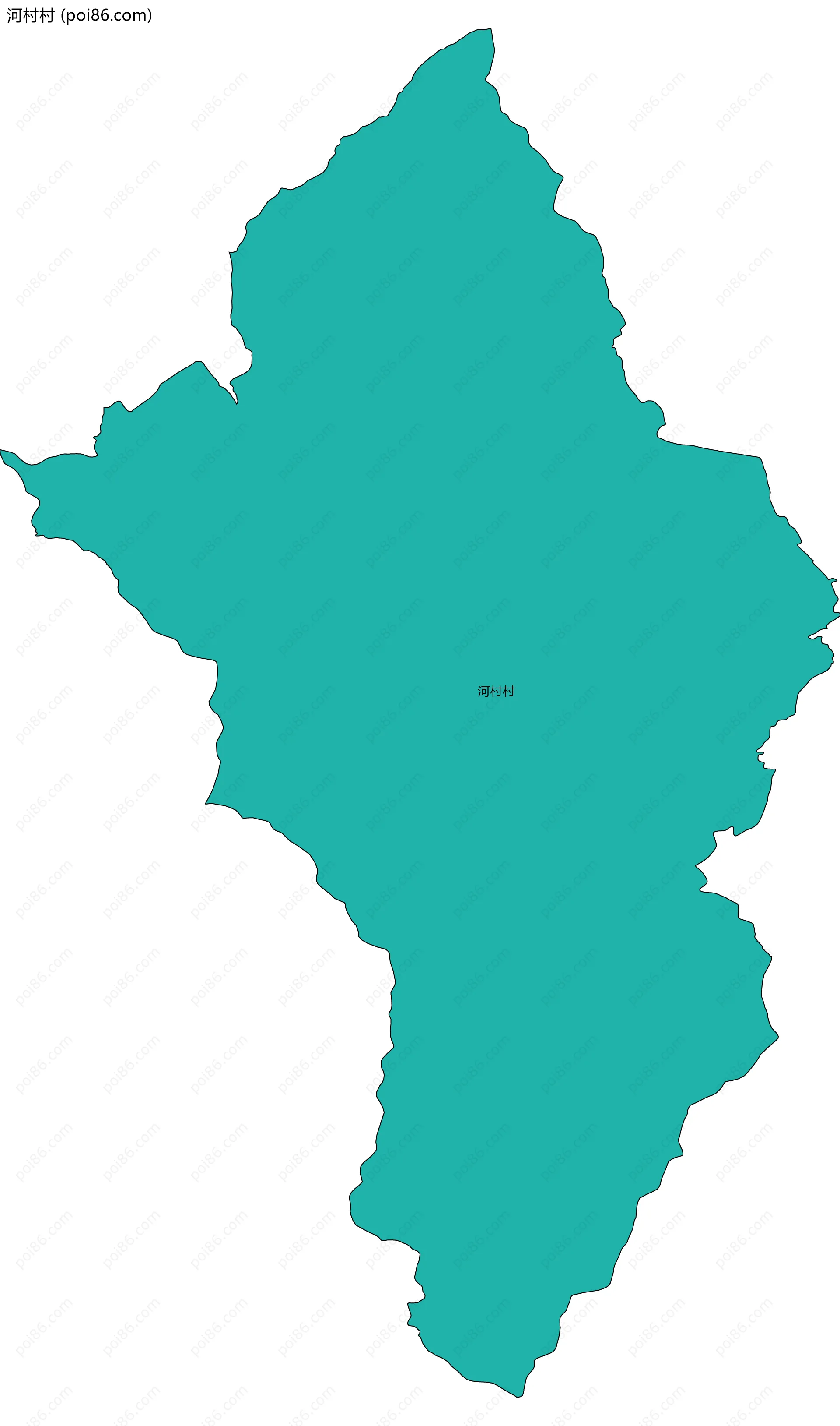 河村村边界地图