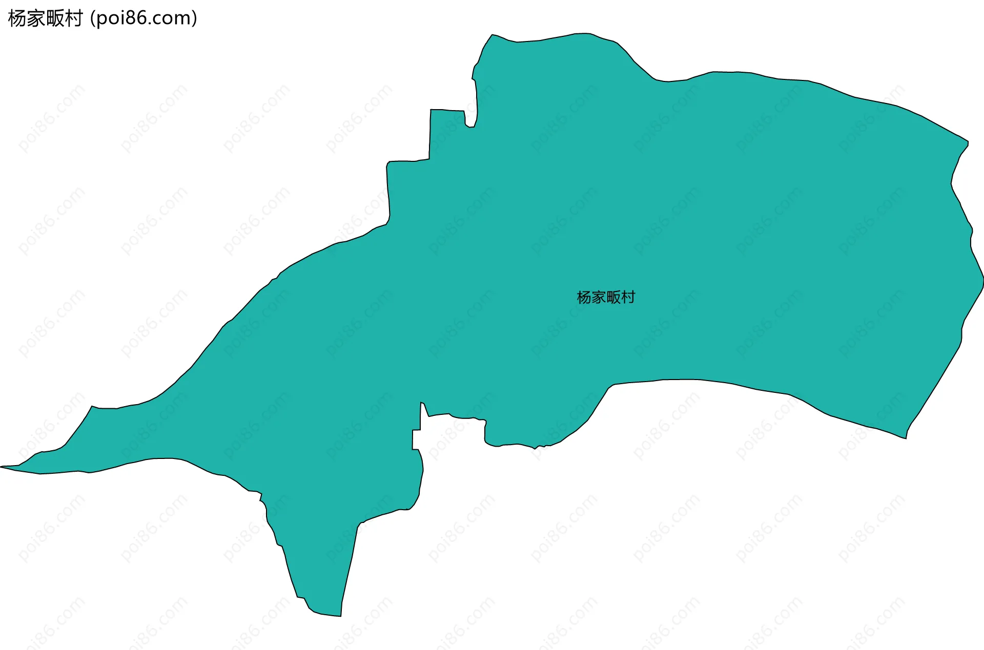 杨家畈村边界地图