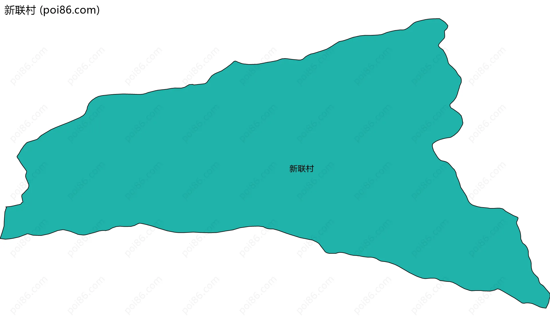 新联村边界地图
