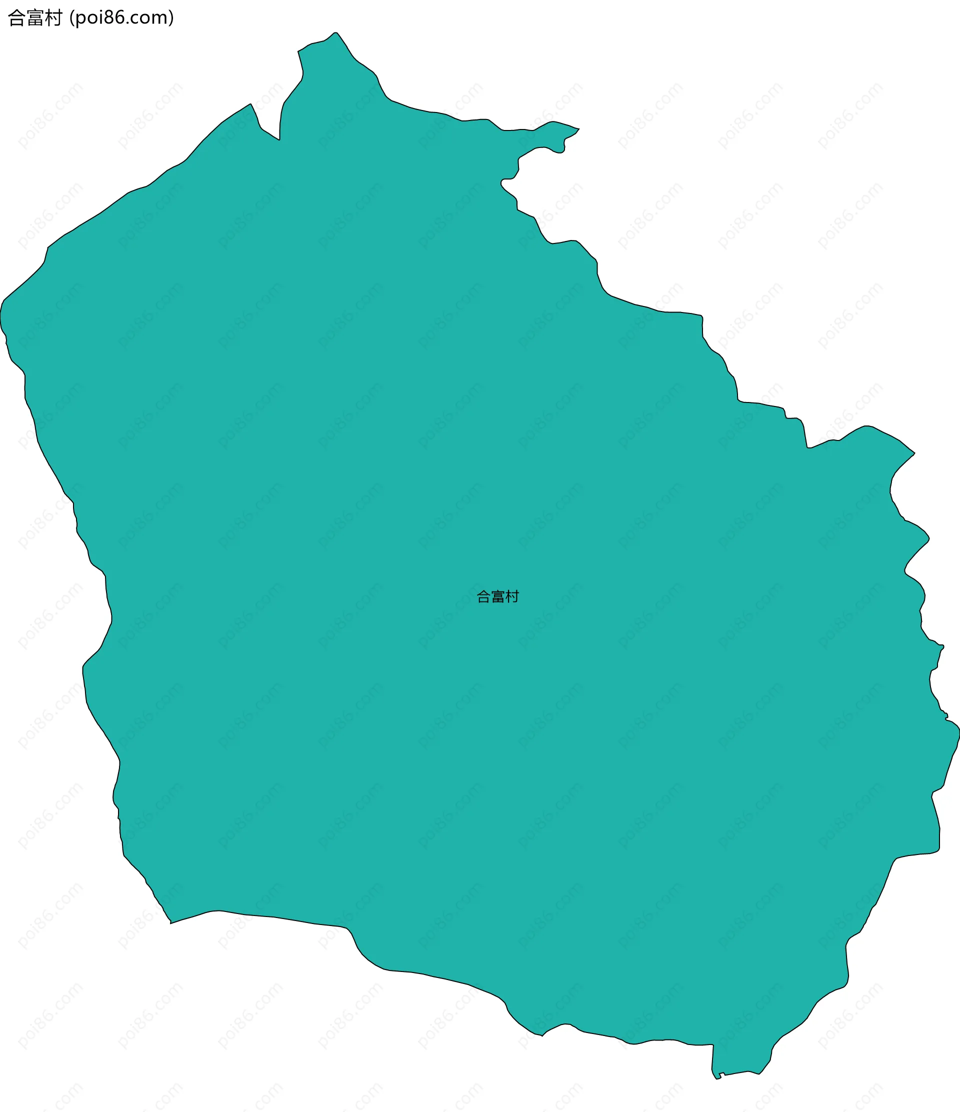 合富村边界地图